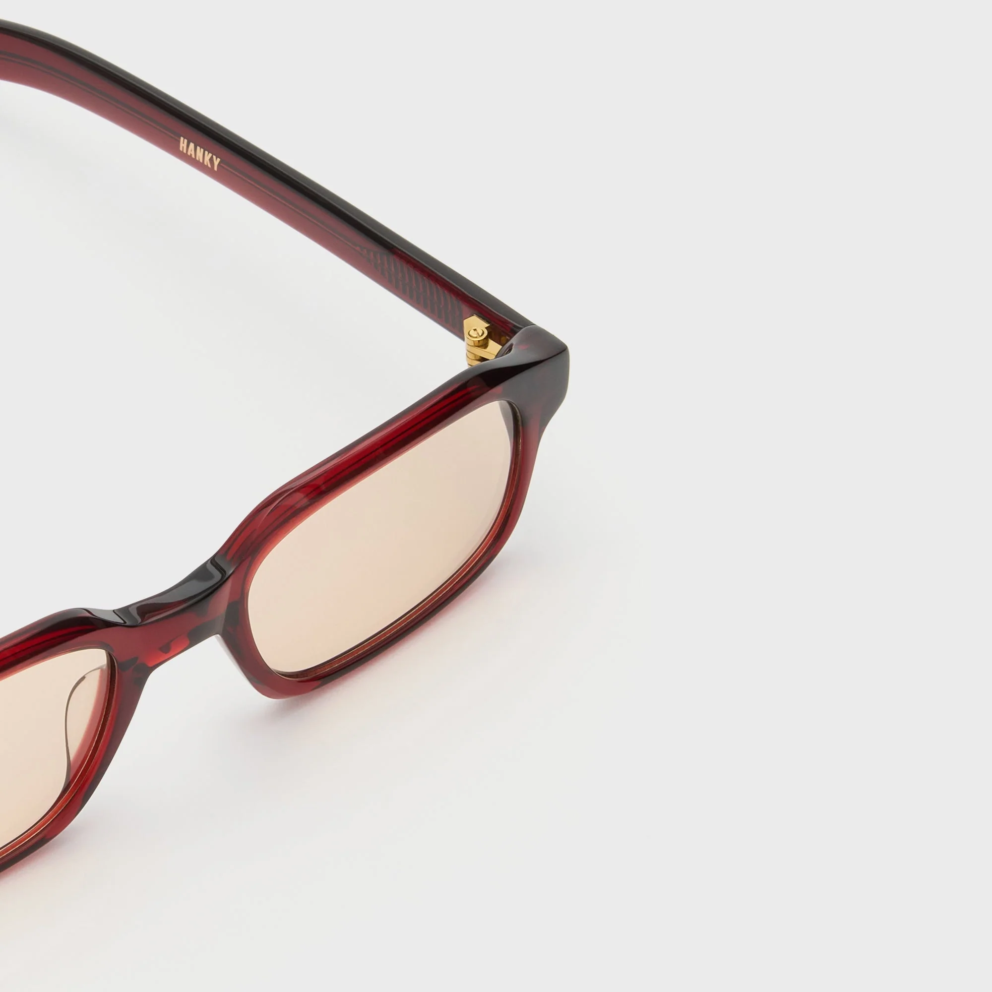 Flatlist Hanky - Crystal Burgundy / Peach Lens - Image 3