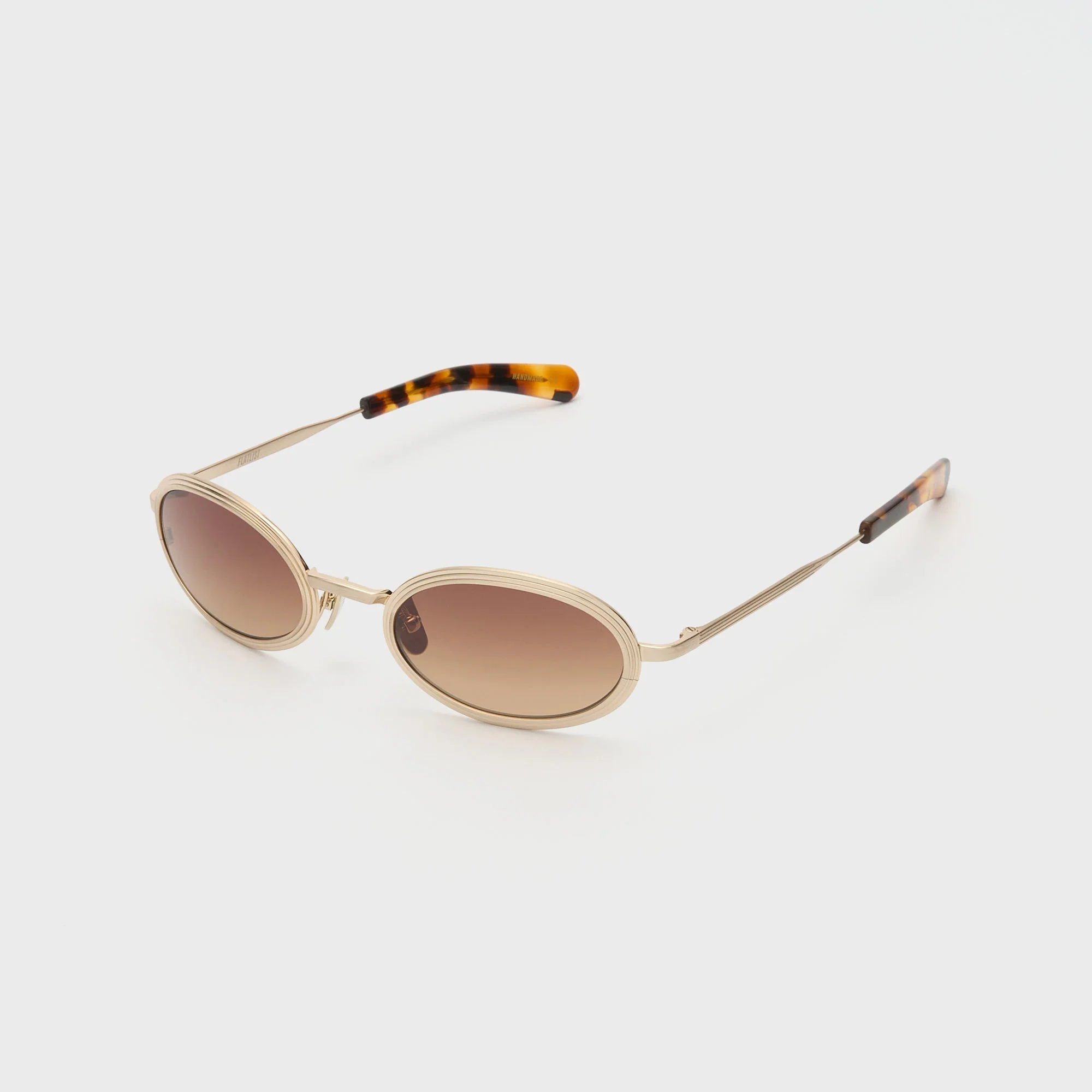 Flatlist Reno - Brushed Light Gold / Classic Havana / Brown Gradient Lens - Image 2