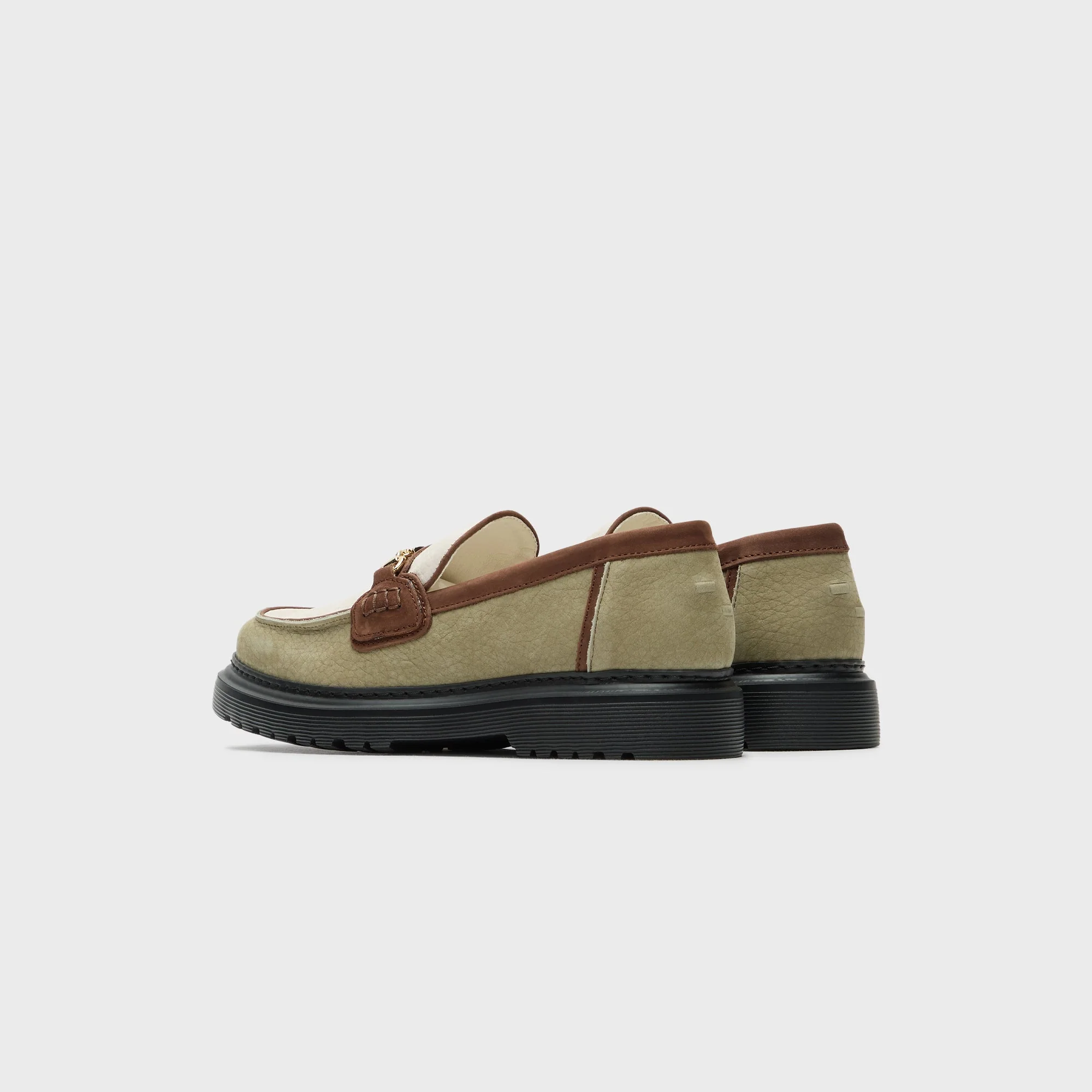 Filling Pieces Loafer Grain - Beige / Green - Image 3