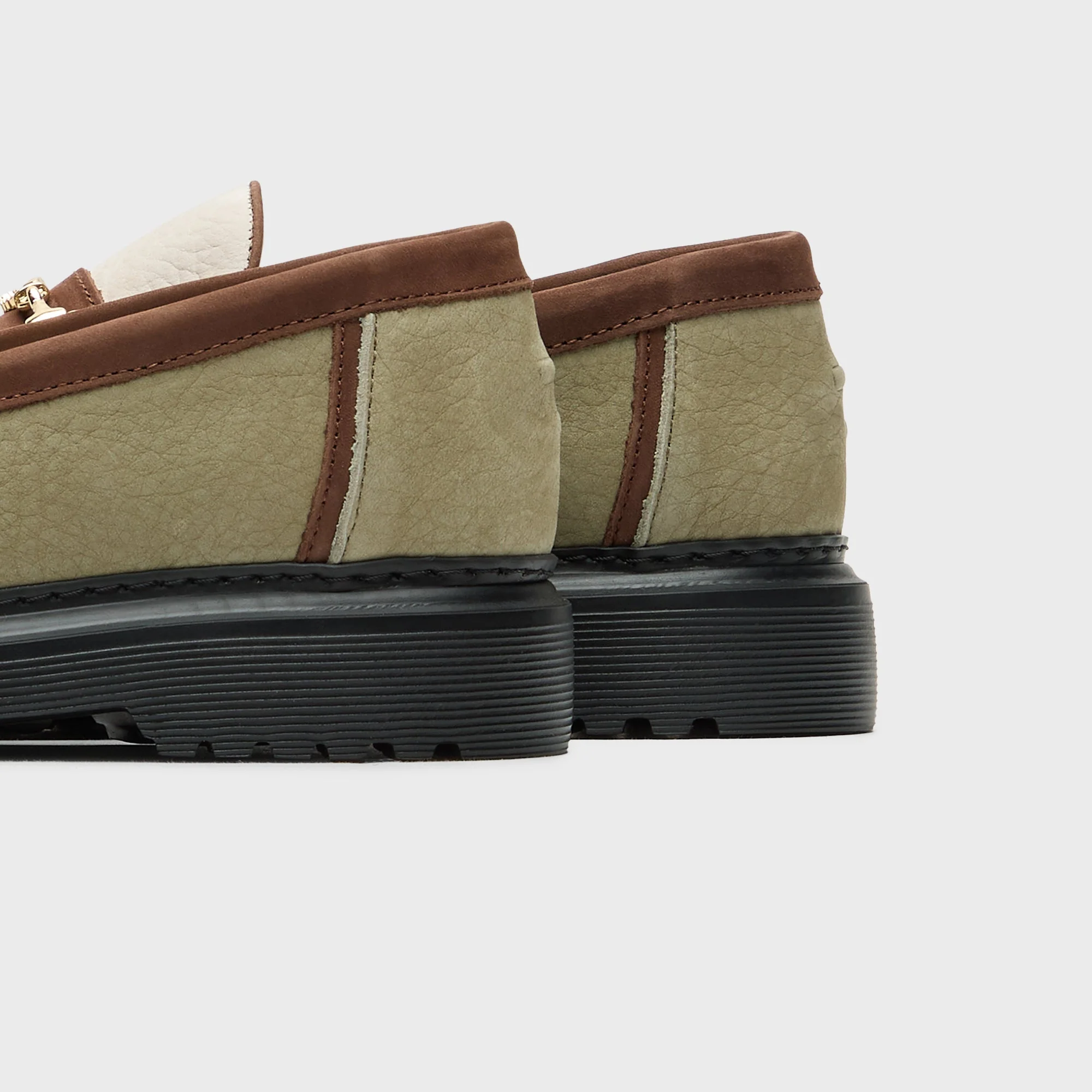 Filling Pieces Loafer Grain - Beige / Green - Image 4