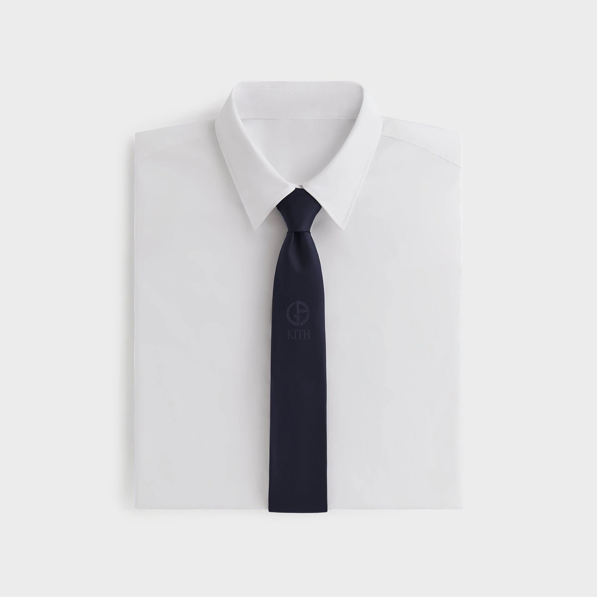 Giorgio Armani & Kith &Kin Jaquard Tie - Ink - Image 8