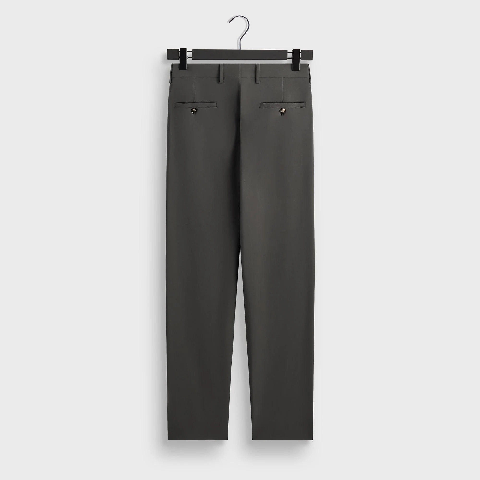 Giorgio Armani & Kith &Kin Milano Crepe Flat Front Trouser - Dark Ash - Image 3
