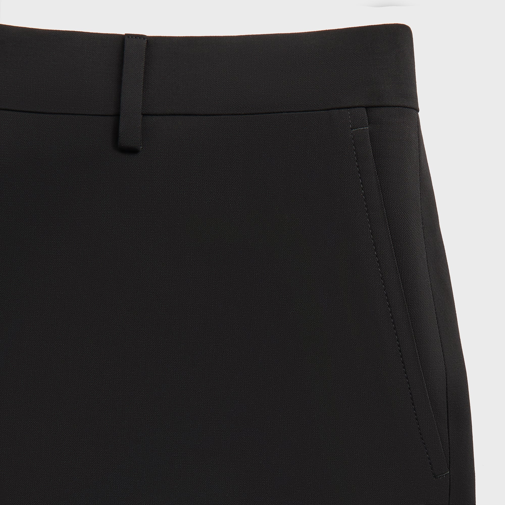 Giorgio Armani & Kith &Kin Milano Crepe Flat Front Trouser - Black - Image 5