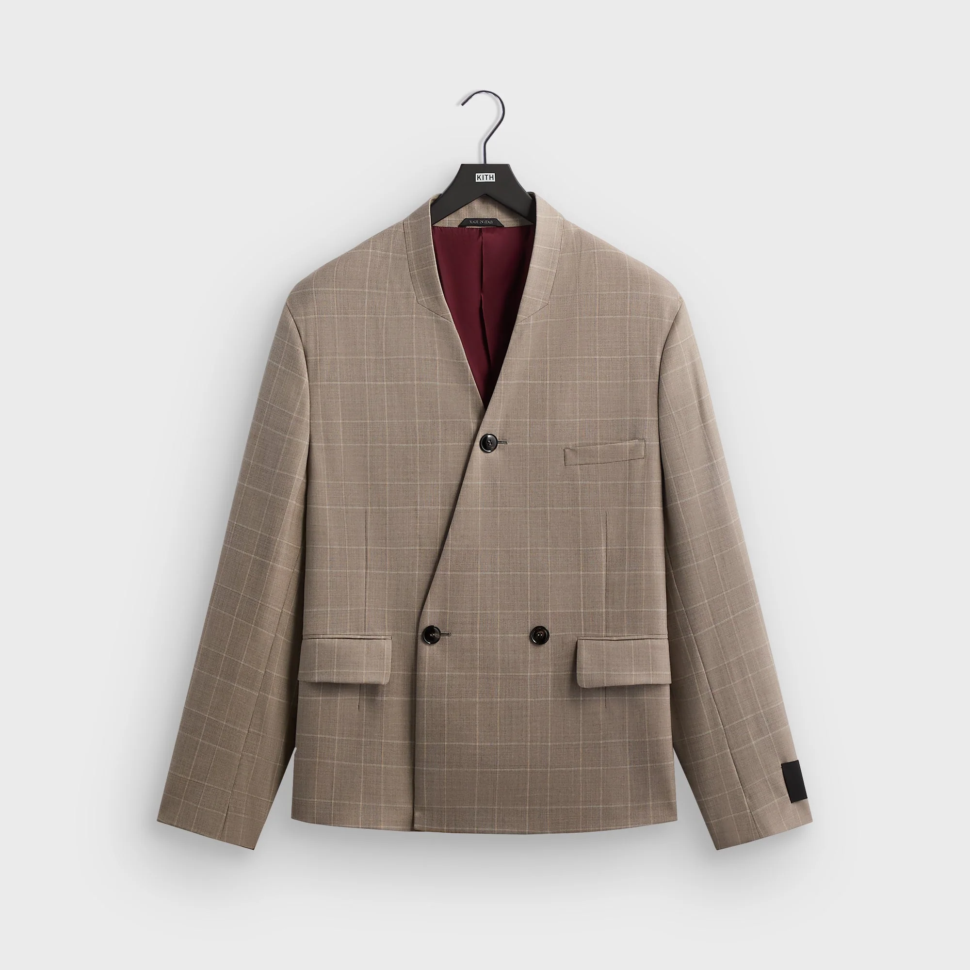 Giorgio Armani & Kith &Kin Single Breasted Collarless Jacket - Dark Ash - PH