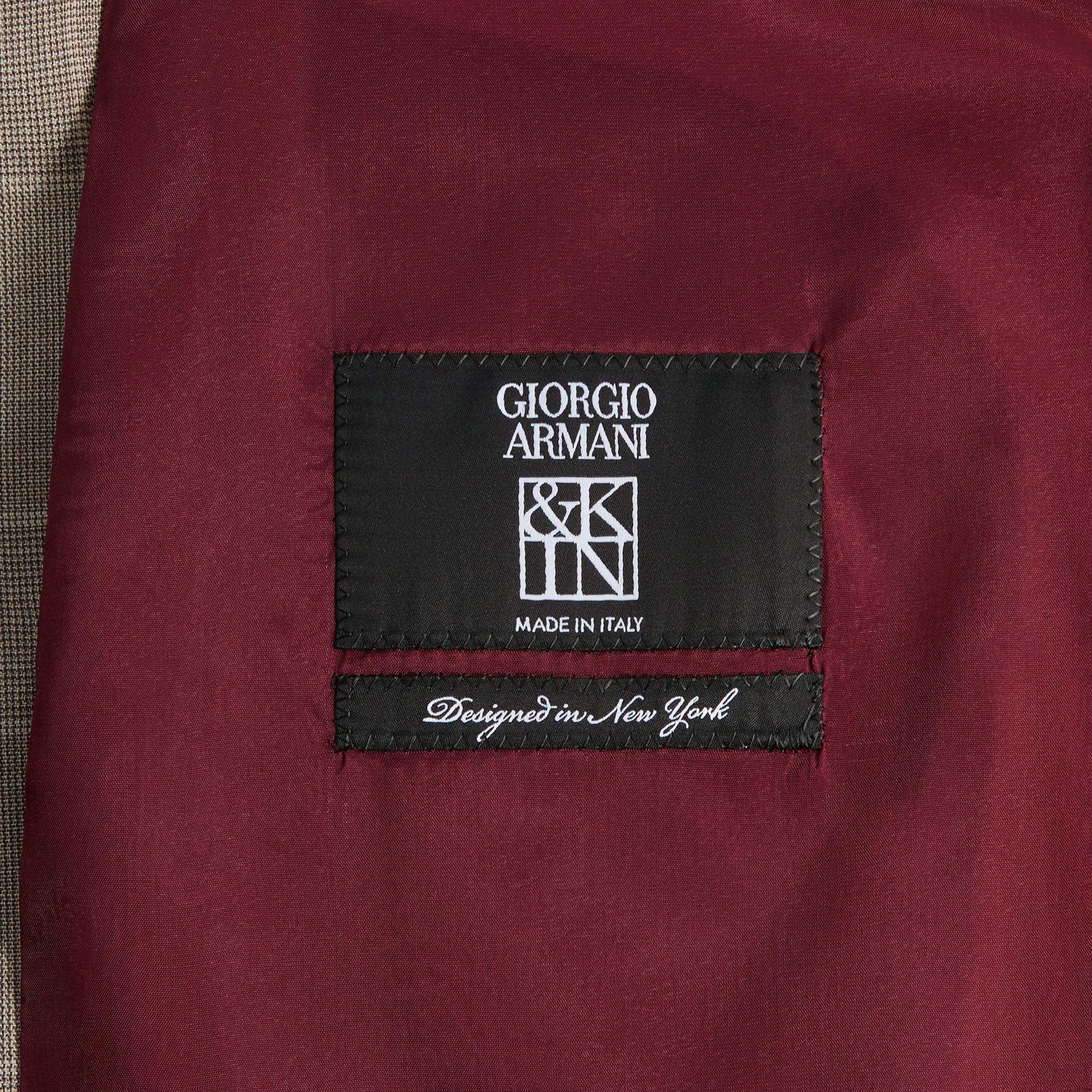 Giorgio Armani & Kith &Kin Single Breasted Collarless Jacket - Dark Ash - PH - Image 6
