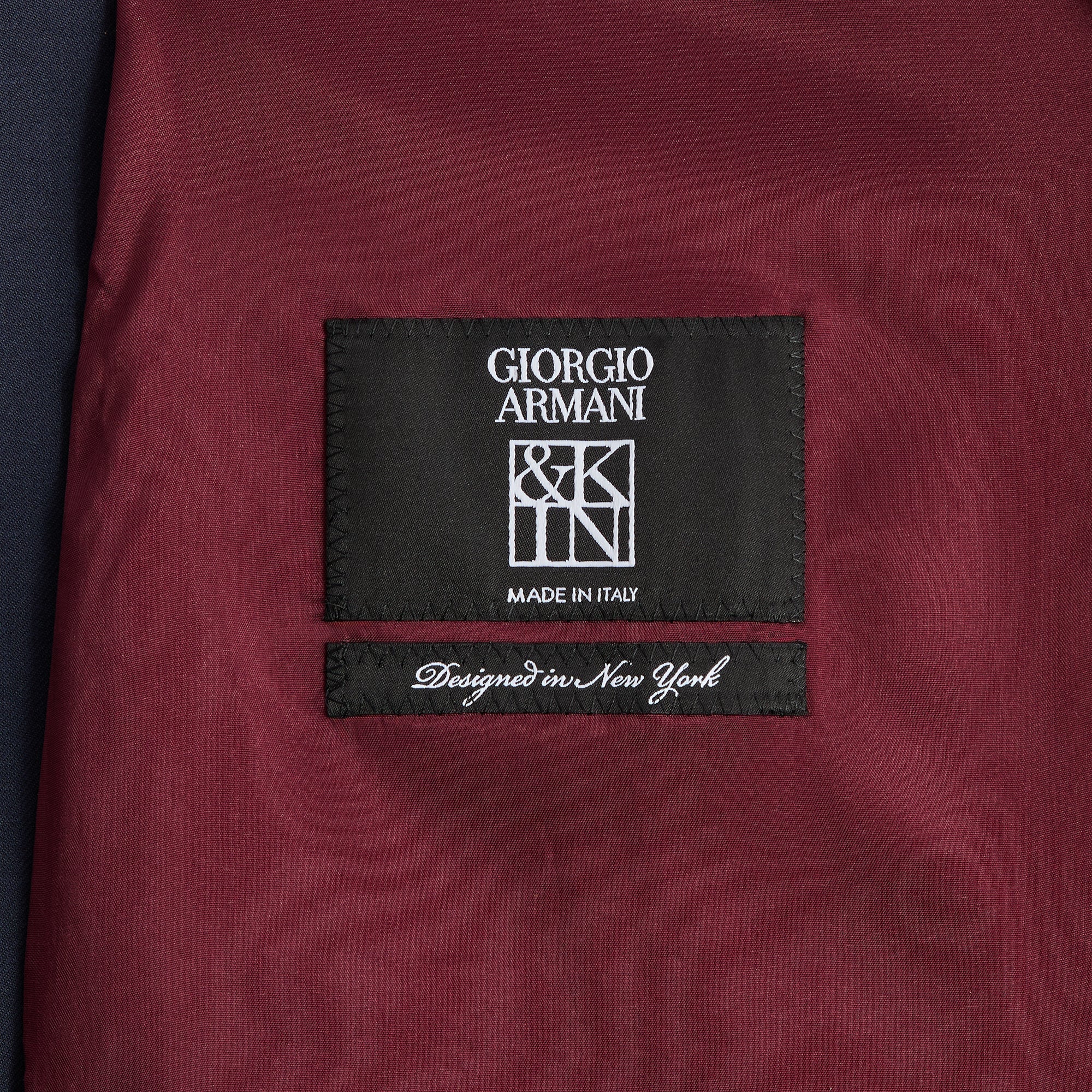 Giorgio Armani & Kith &Kin Cropped Collarless Jacket - Blue / Navy - PH - Image 6