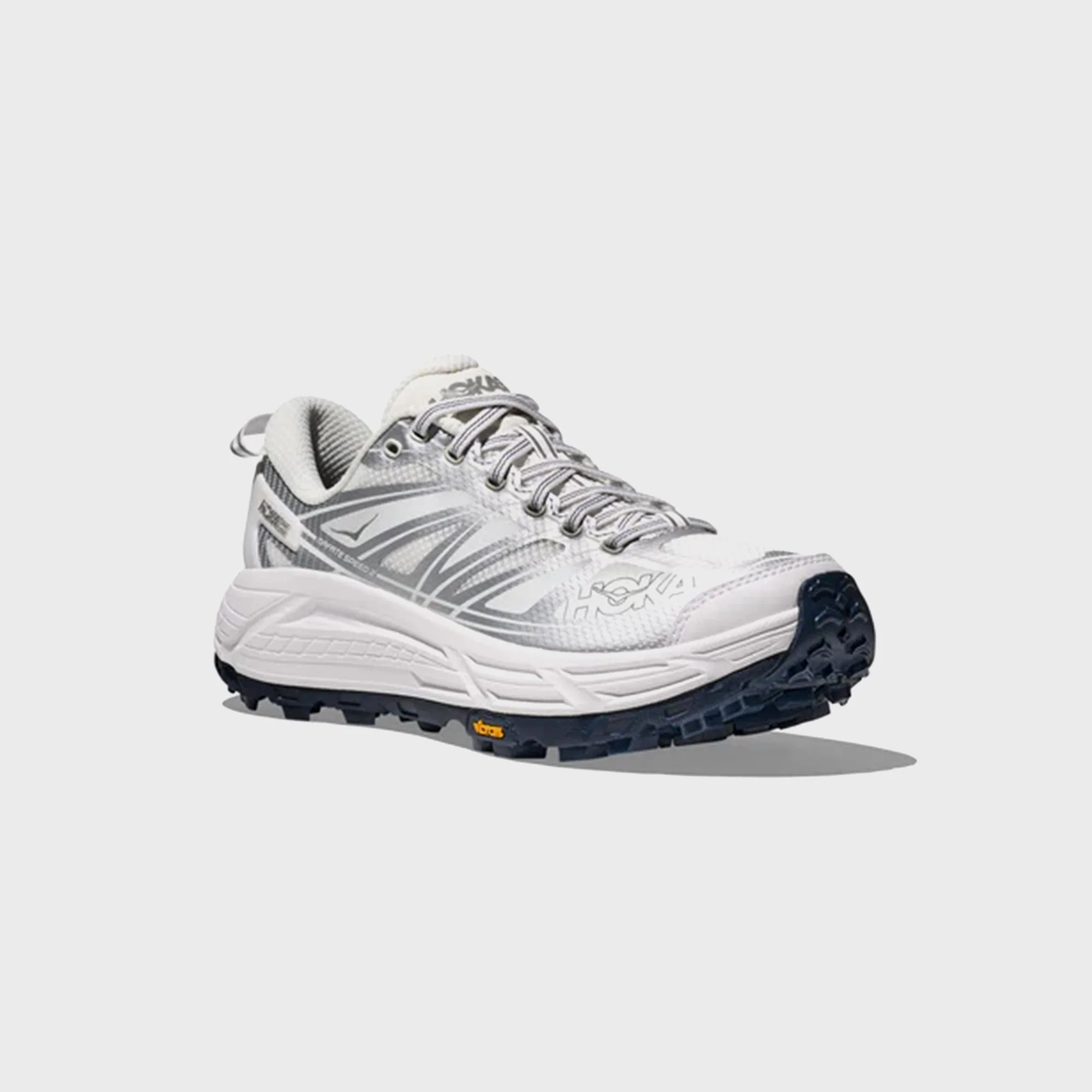 HOKA U Mafate Speed 2 - Classic White / Silver - Image 2