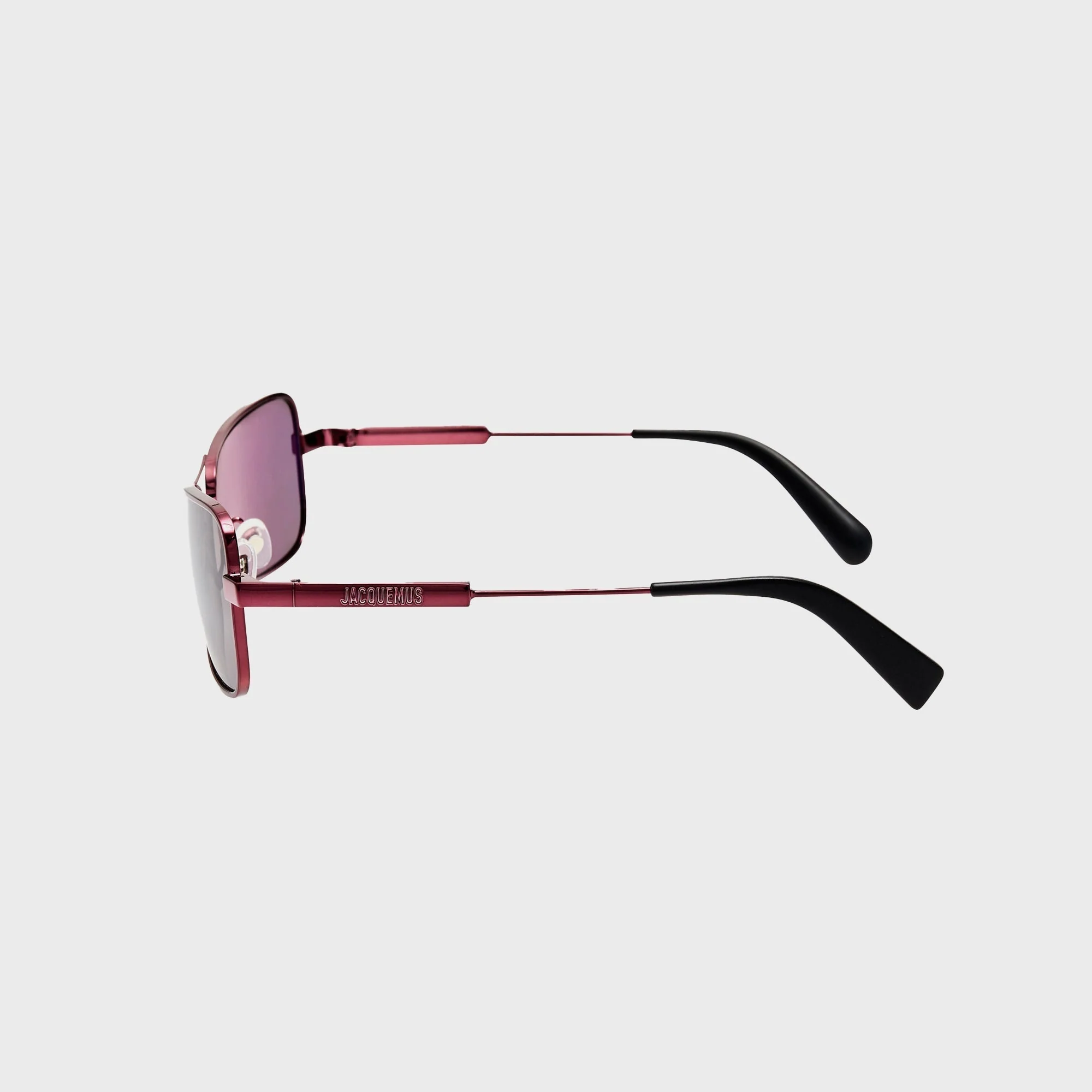 Jacquemus Statzione Sunglasses - Bordeaux - Image 3
