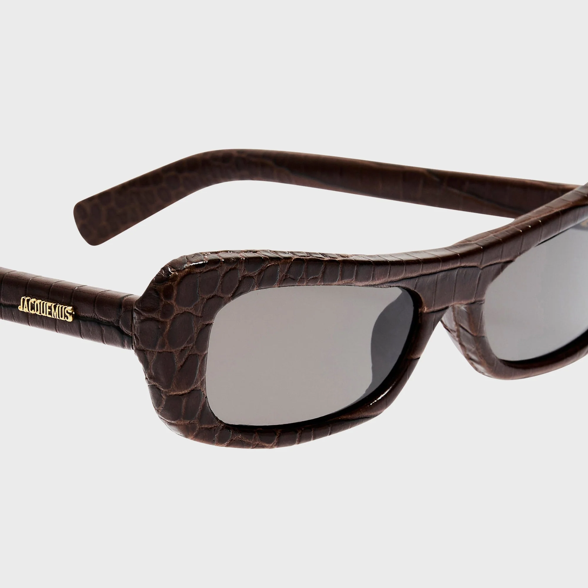 Jacquemus Capri Sunglasses - Brown Croc - Image 4