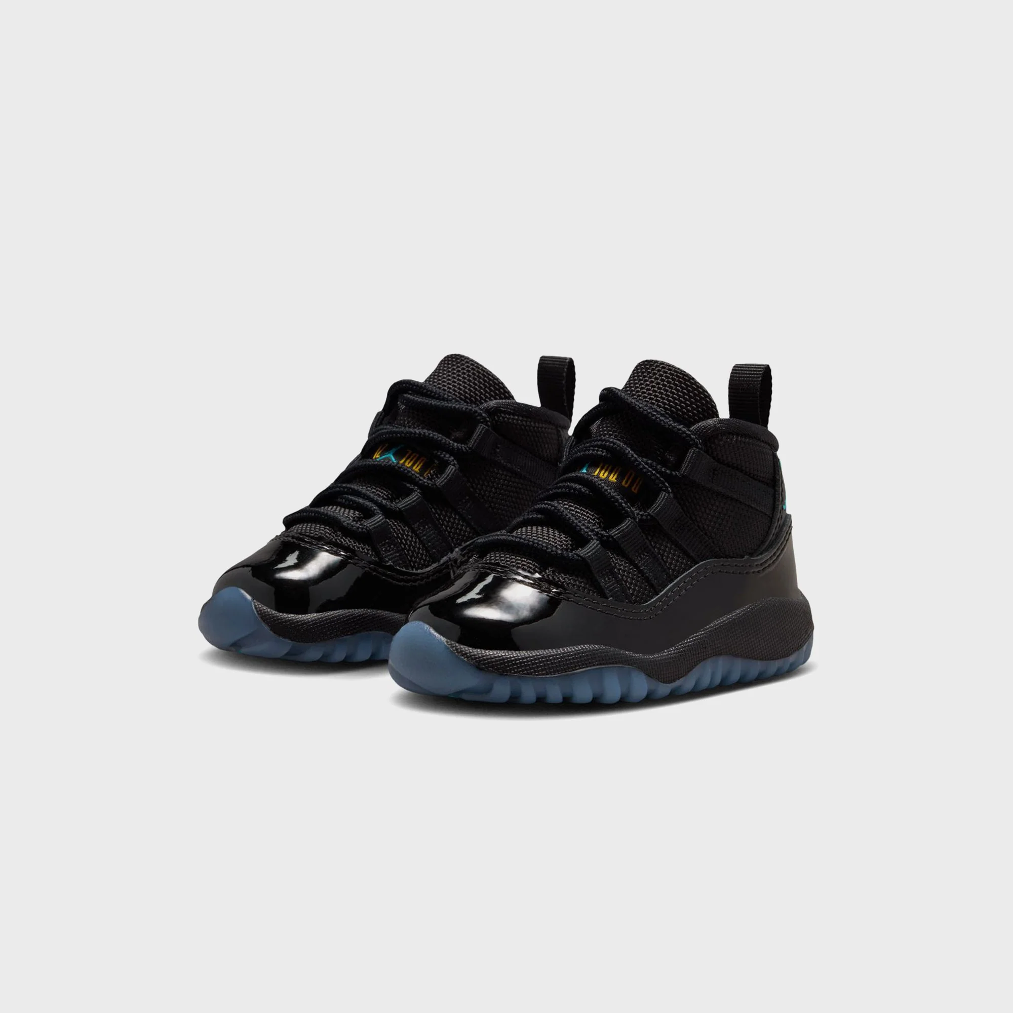 Nike TD Air Jordan 11 Retro - Black / Gamma Blue / Varsity Maize - Image 2