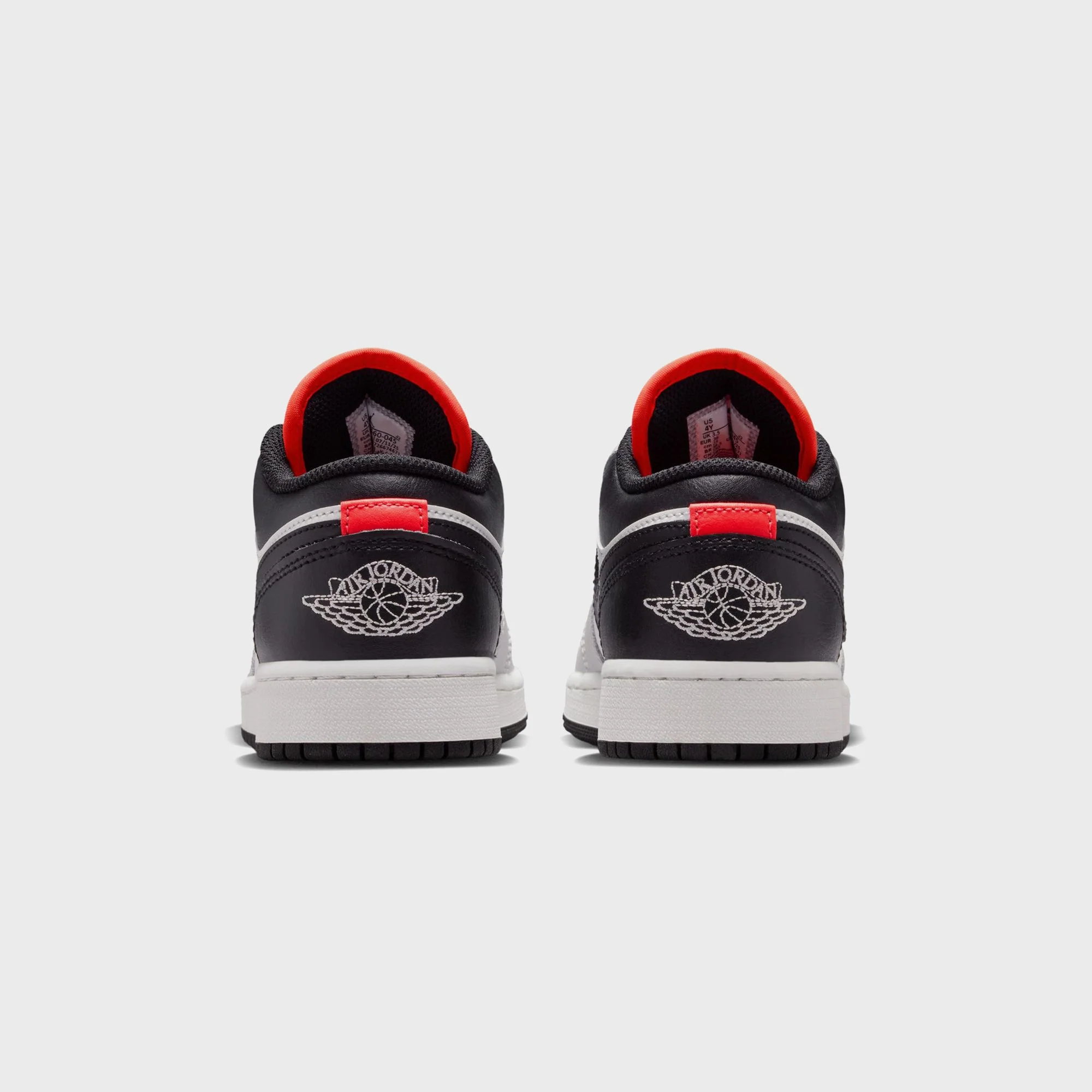 Jordan GS Air Jordan 1 Low - Black / Summit White / Infrared 23 - Image 6