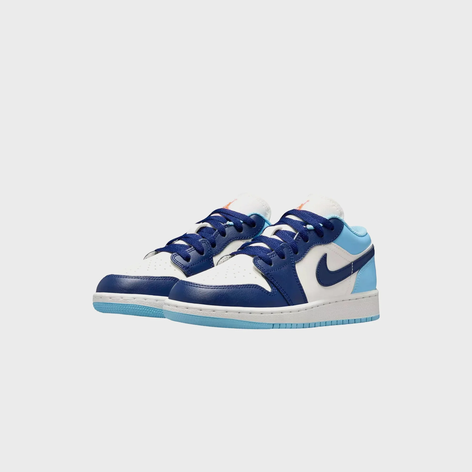 Jordan GS Air Jordan 1 Low - Sail / Blue Void / Blue Chill / Hot Lava - Image 2
