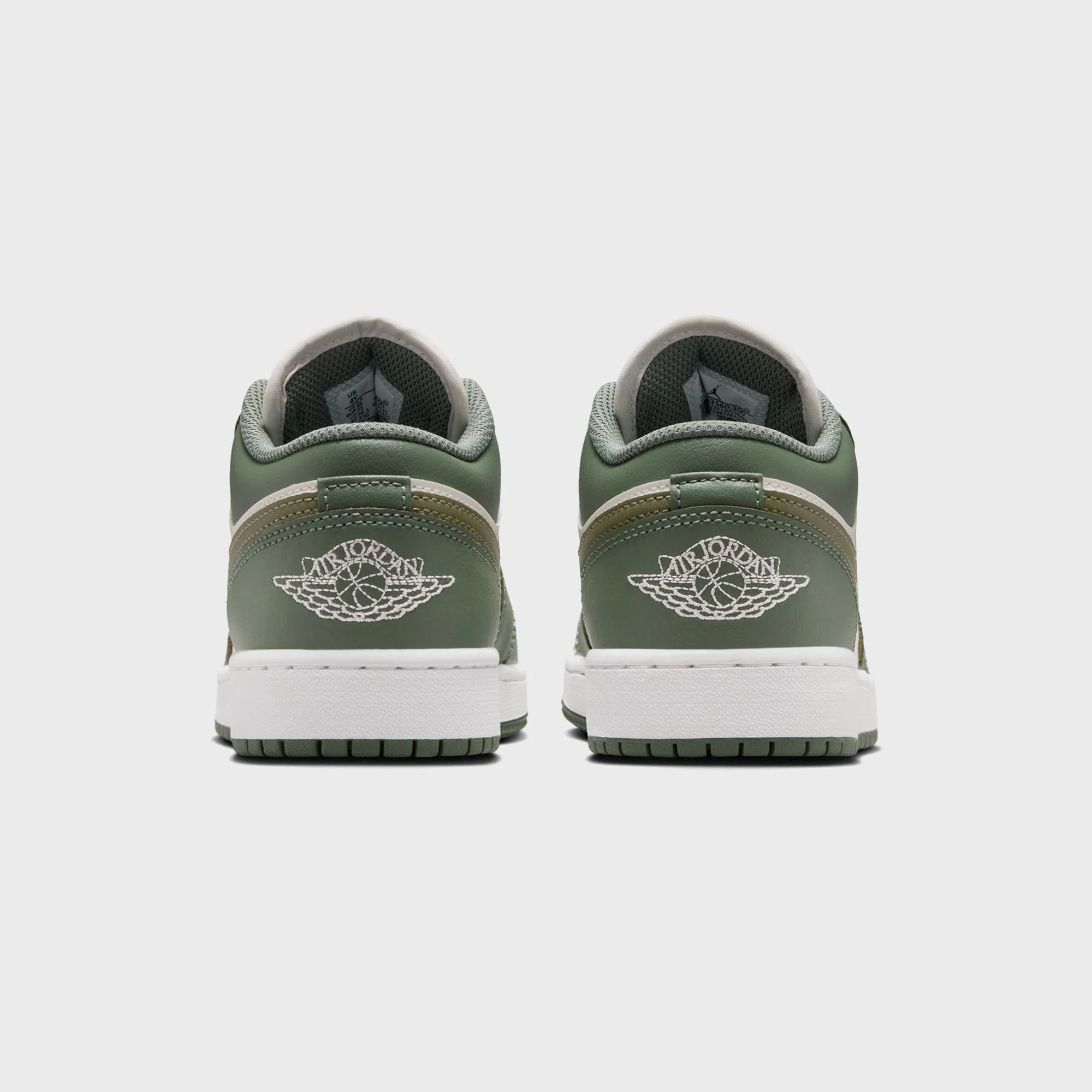 Nike GS Air Jordan 1 Low - Vintage Lichen / Med Olive / Vintage Lichen / Summit White - Image 6