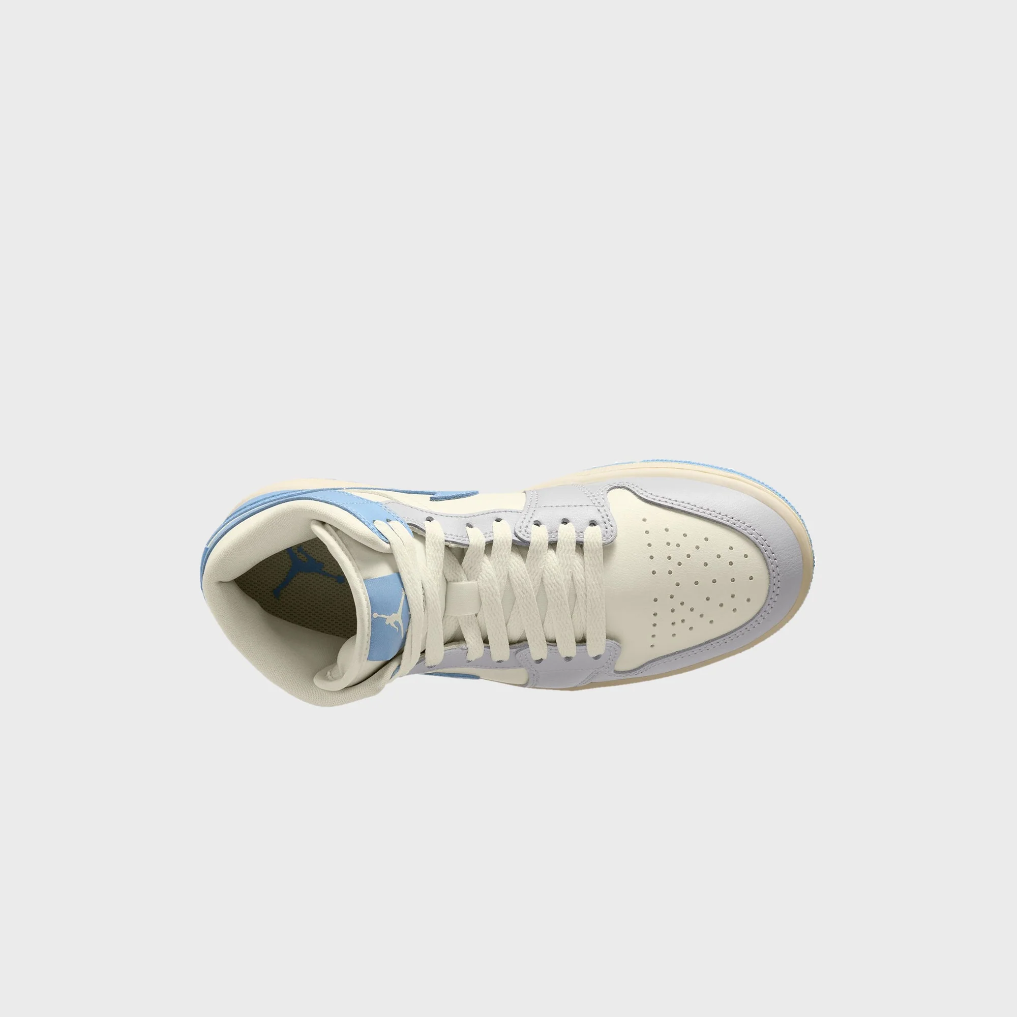 Nike WMNS Air Jordan 1 Mid - Psychic Blue / Sail / Coconut Milk / Neutral Grey - Image 6