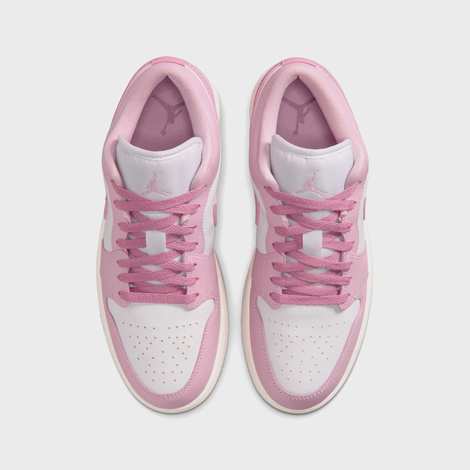 Jordan WMNS Air Jordan 1 Low - Iced Carmine / White / Elemental Pink / Sail - Image 4