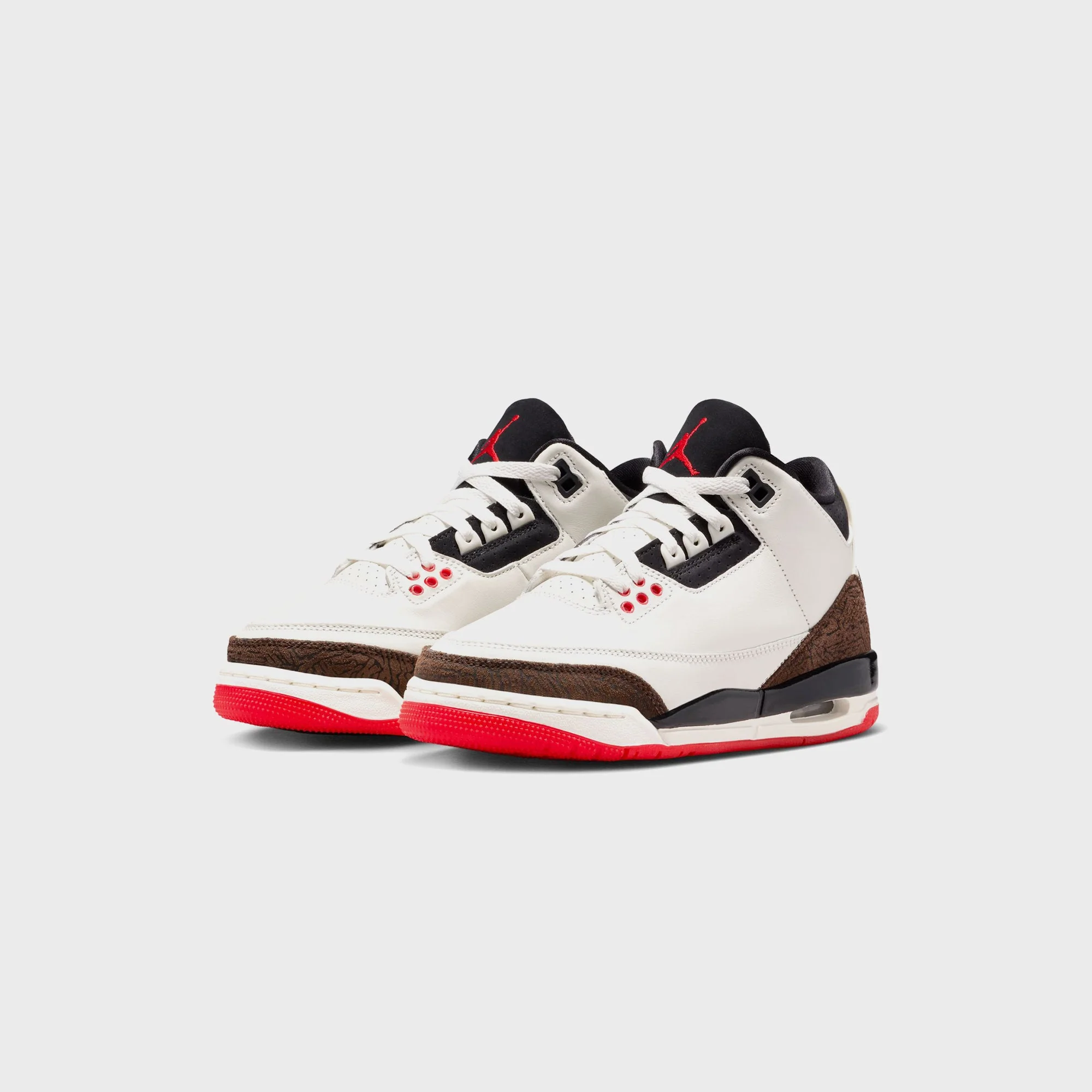 Jordan GS Air Jordan 3 - Sail / University Red / Pale Ivory / Black - Image 2