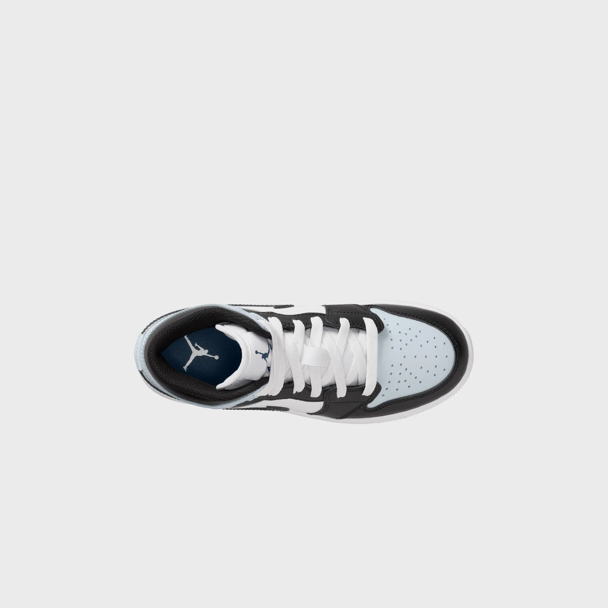 Jordan GS Air Jordan 1 Mid - Black / Aura / Squadron Blue - Image 4