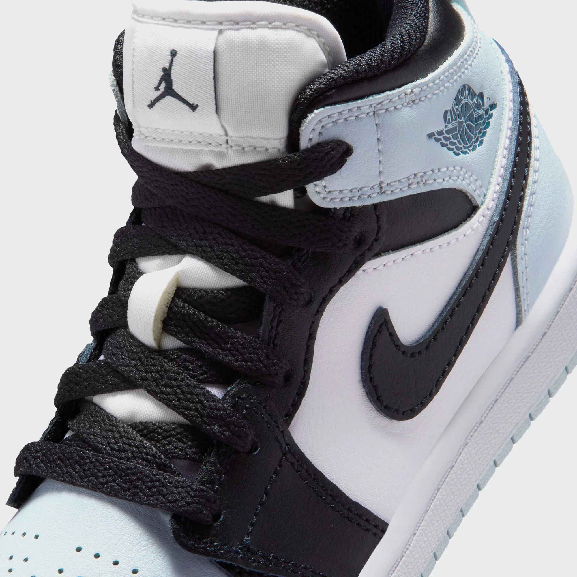 Jordan PS Jordan 1 Mid - Black / Aura / Squadron Blue - Image 7