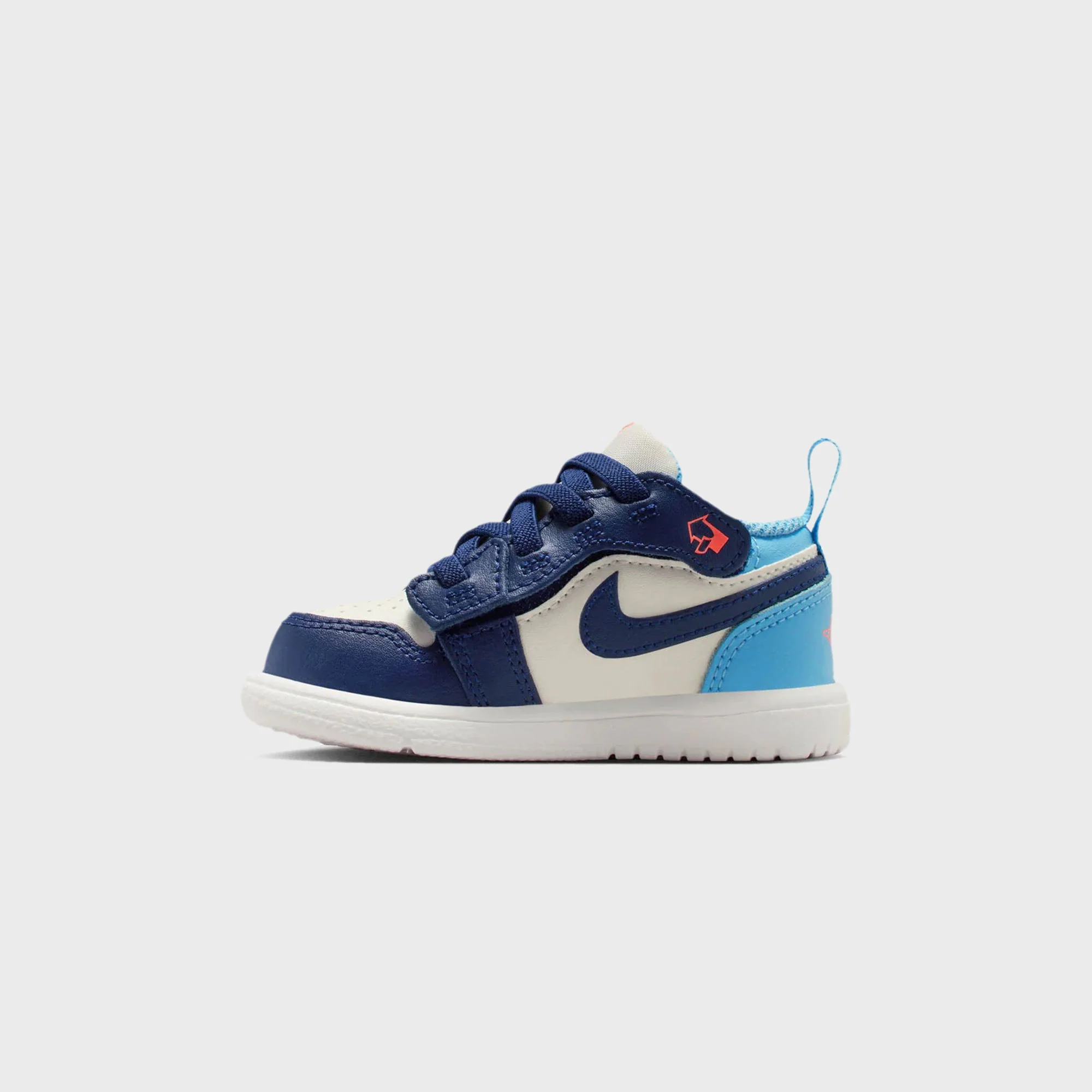 Jordan TD Air Jordan 1 Low - Sail / Blue Void / Blue Chill / Hot Lava - Image 3