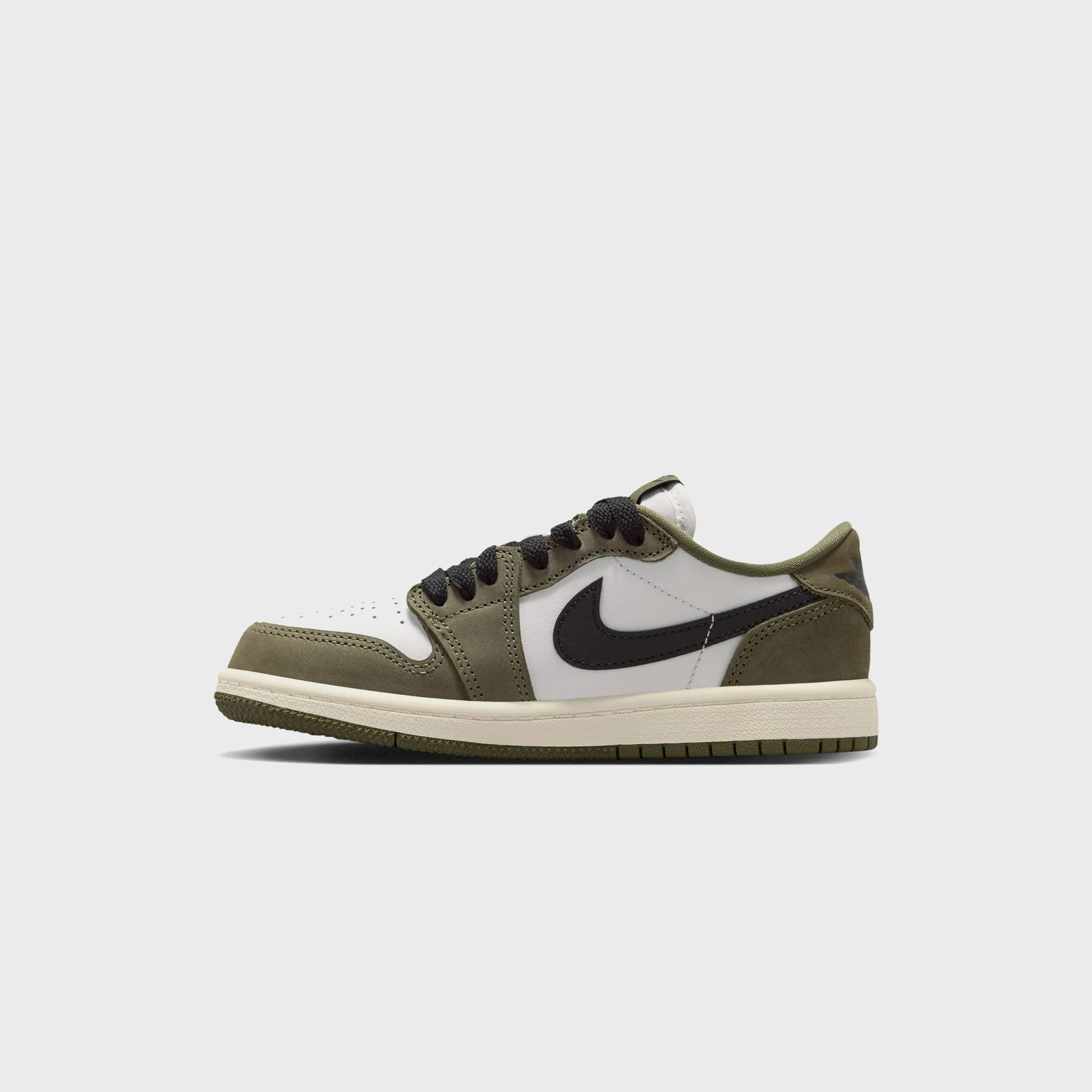Jordan PS Air Jordan 1 Retro Low - Medium Olive / Summit White / Sail / Black - Image 5