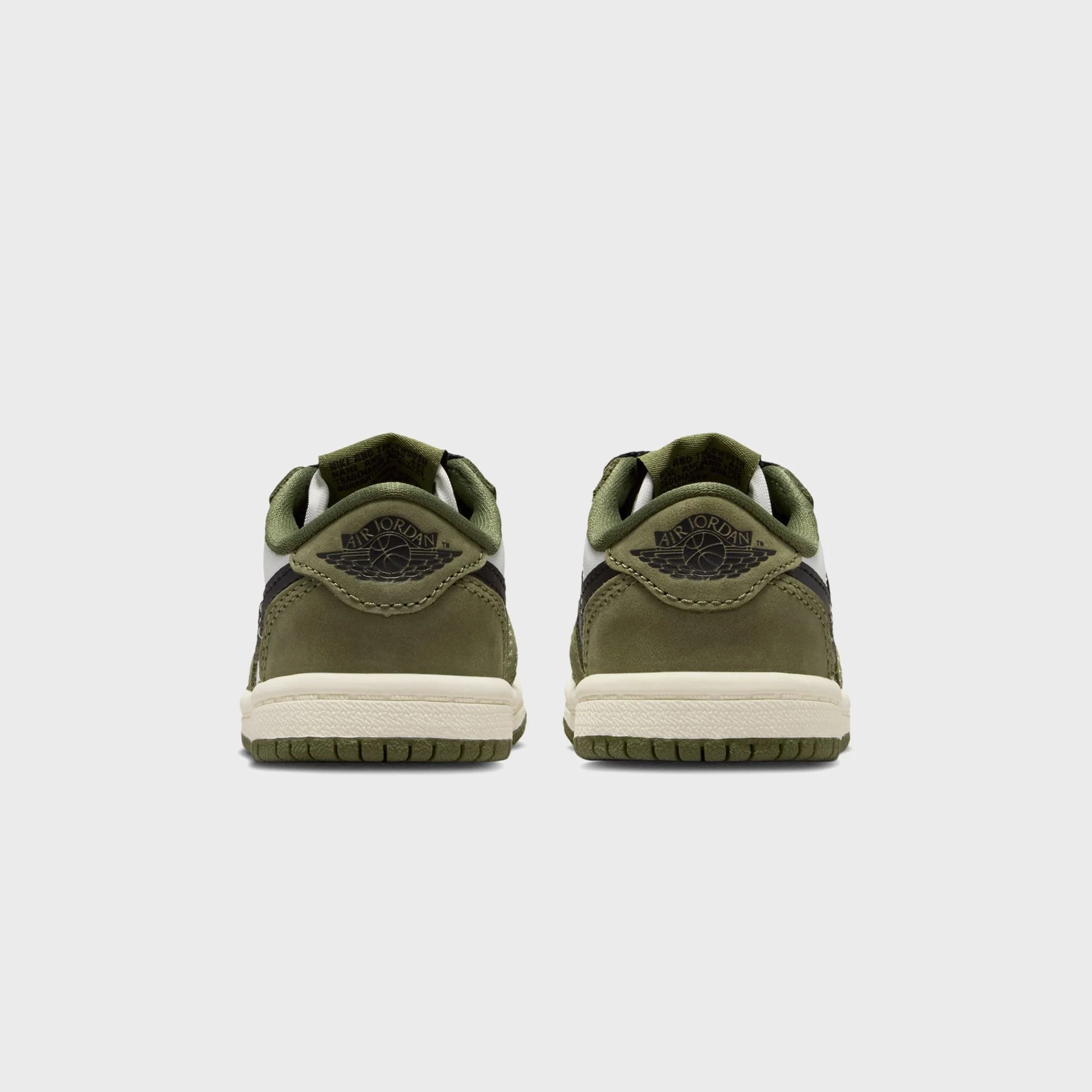 Nike TD Air Jordan 1 Retro Low - Medium Olive / Summit White / Sail / Black - Image 3