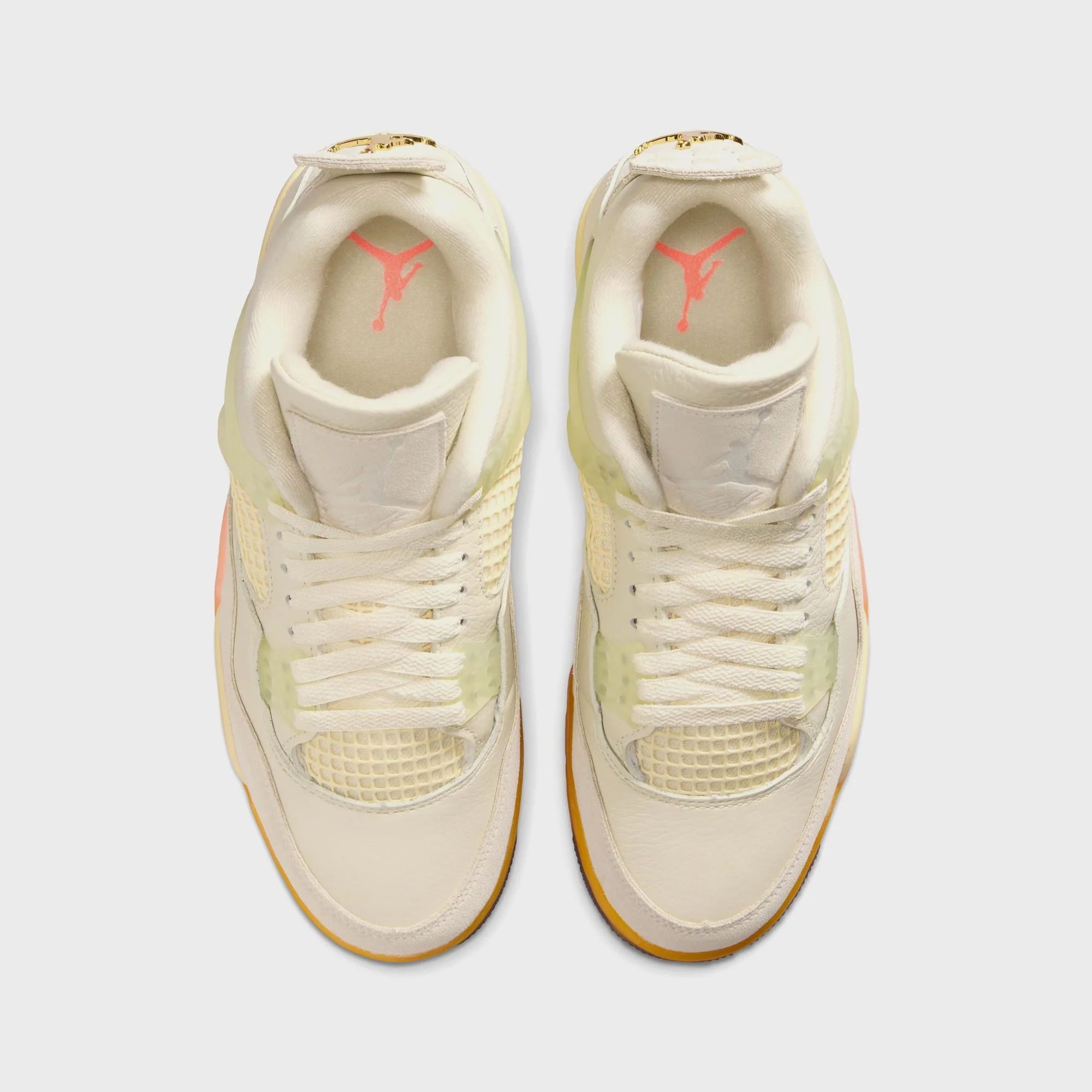 Jordan WMNS Air Jordan 4 - Retro Coconut Milk / Metallic Gold / Muslin / Bright Mango / Sundial / Black - Image 4