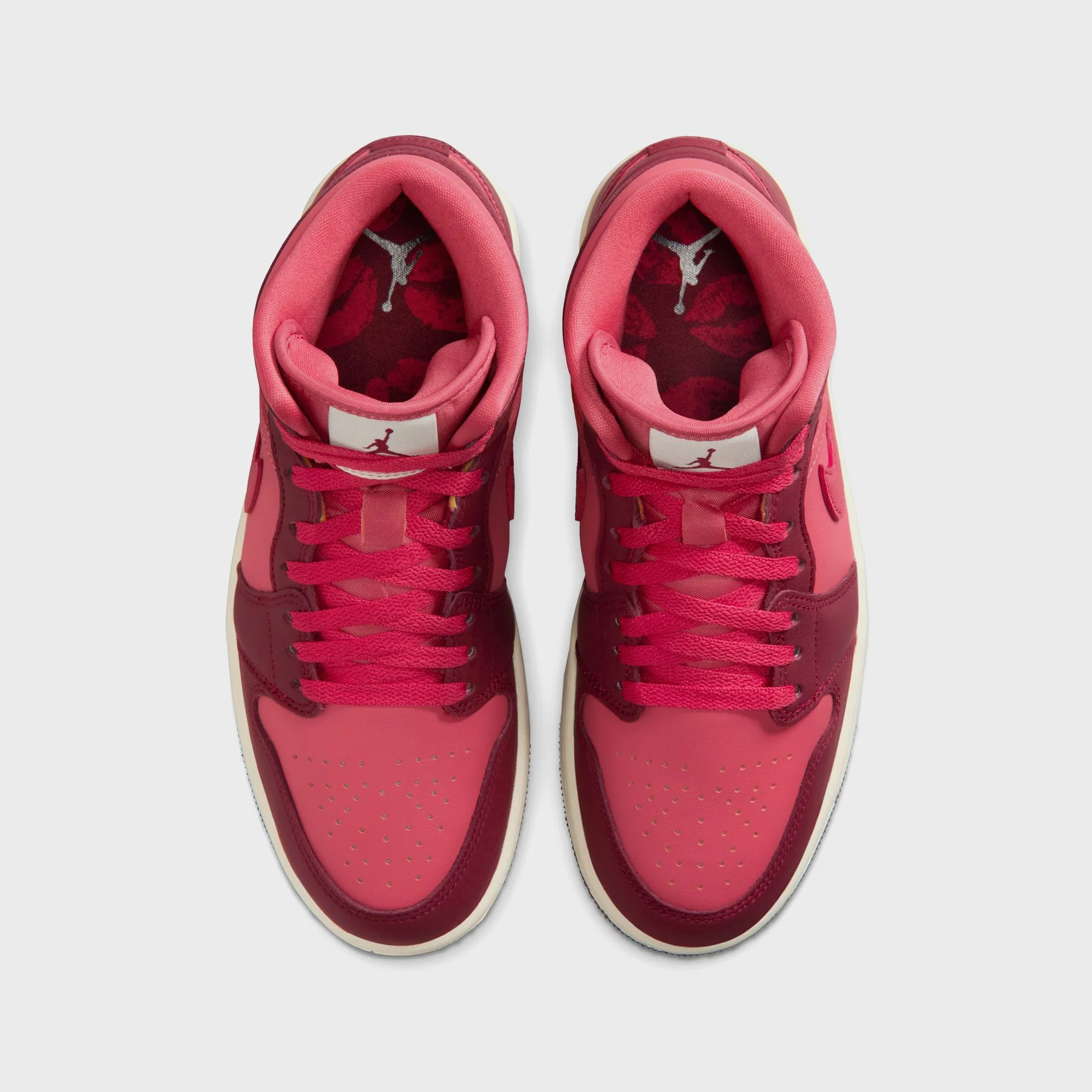Jordan WMNS Air Jordan 1 Mid SE - Team Red / Sierra Red / Pueblo Red / Pale Ivory - Image 4