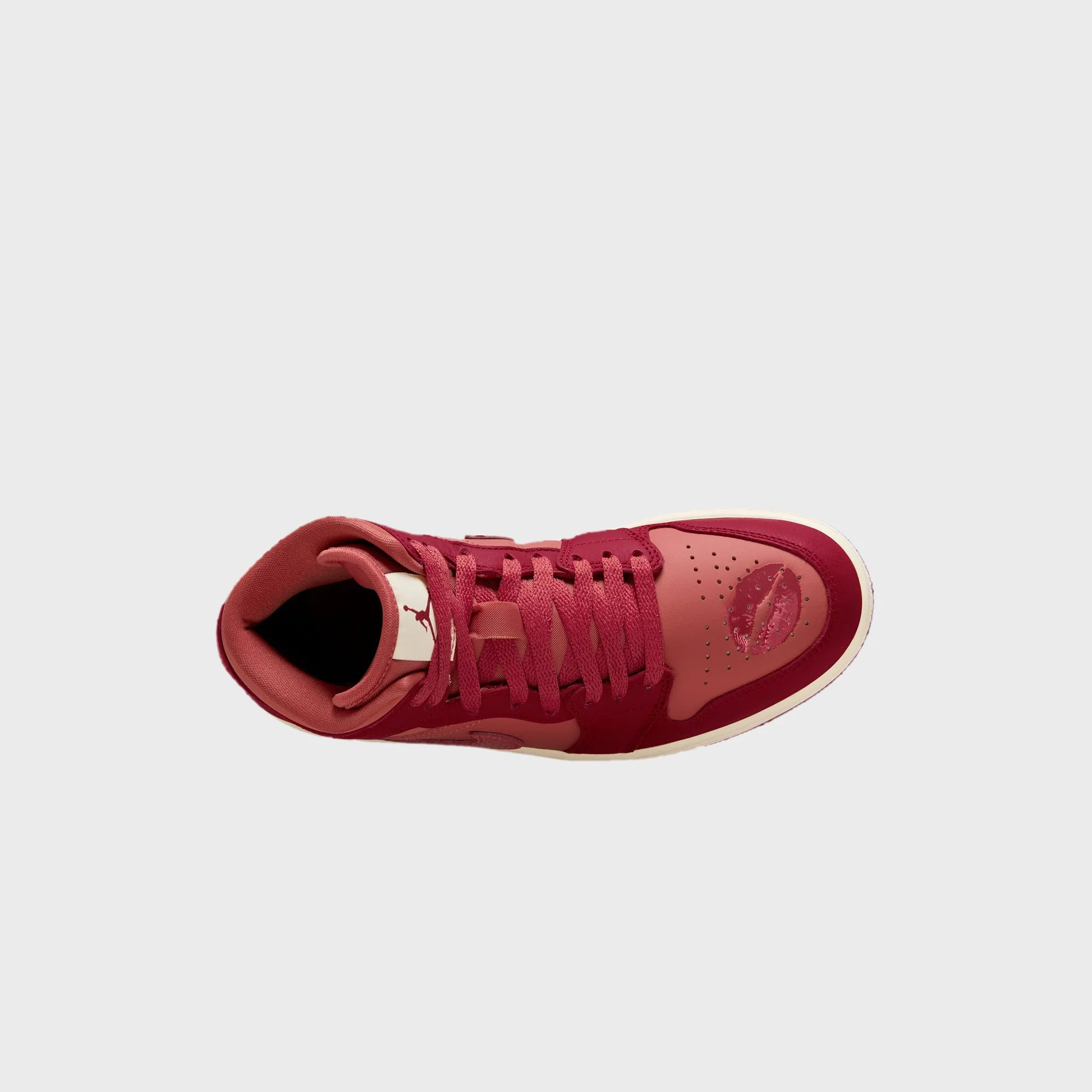 Jordan WMNS Air Jordan 1 Mid SE - Team Red / Sierra Red / Pueblo Red / Pale Ivory - Image 5