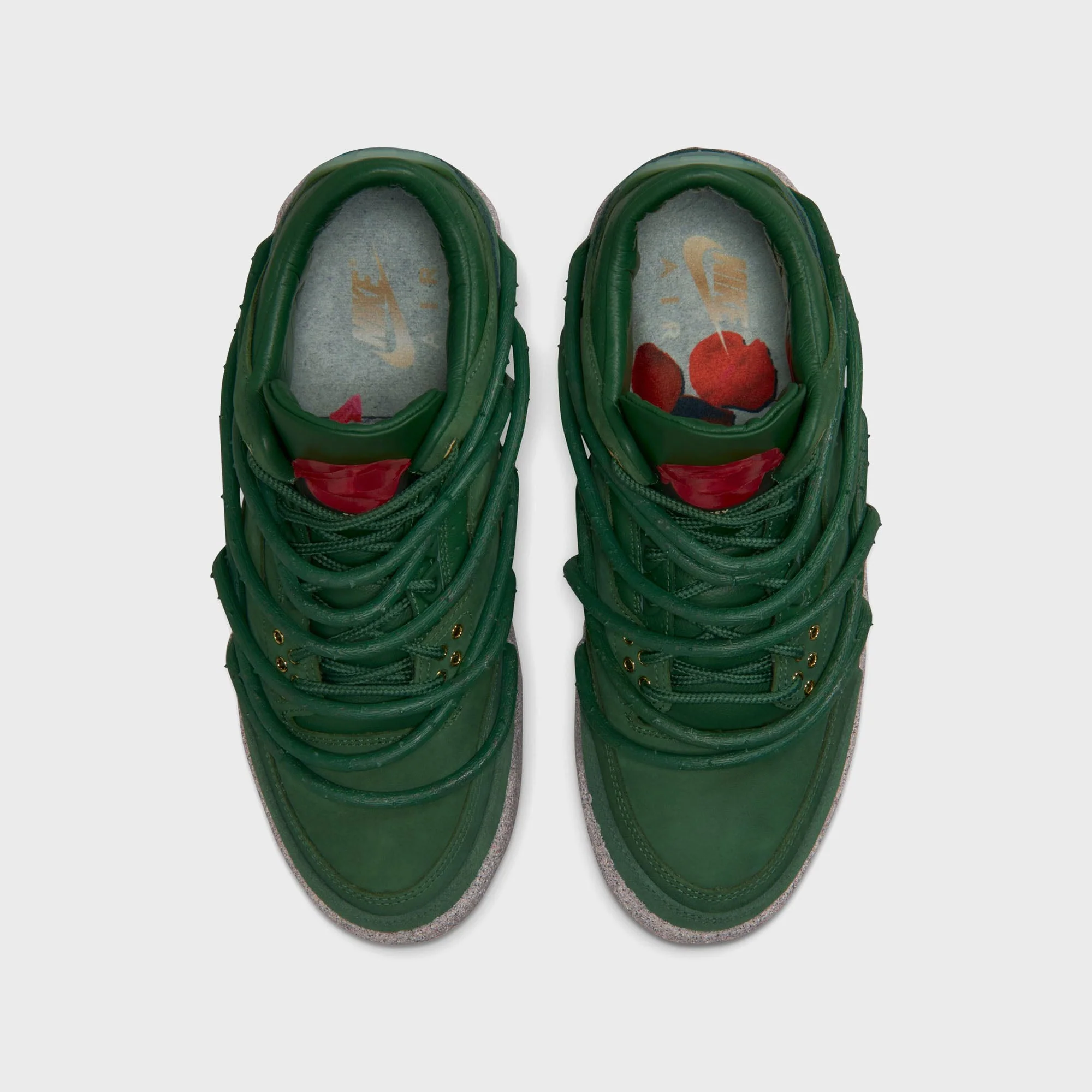 Jordan x Teyana Taylor WMNS Air Jordan 3 - Fir / Fire Red / Victory Green / Cement Grey - Image 3