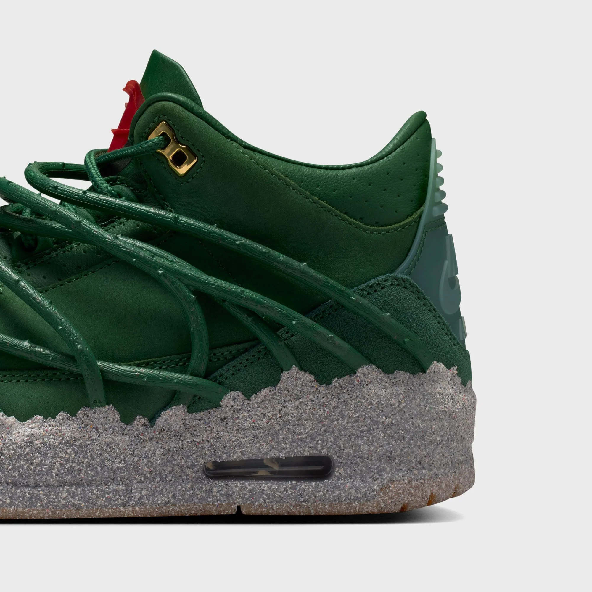 Jordan x Teyana Taylor WMNS Air Jordan 3 - Fir / Fire Red / Victory Green / Cement Grey - Image 9