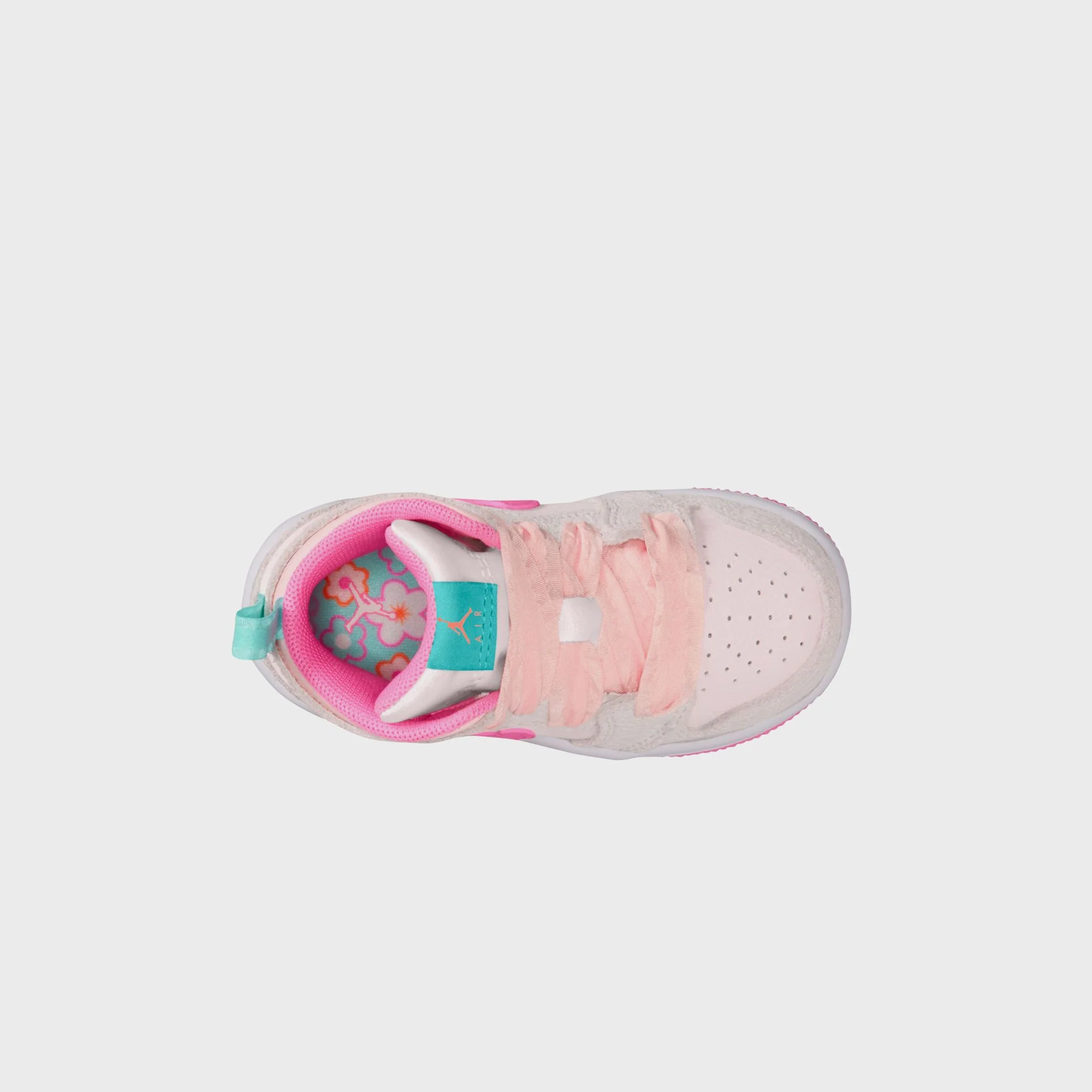 Jordan TD Jordan 1 Mid SE - Vast Grey / Pearl Pink / Pink Bloom / Pink Glow - Image 6