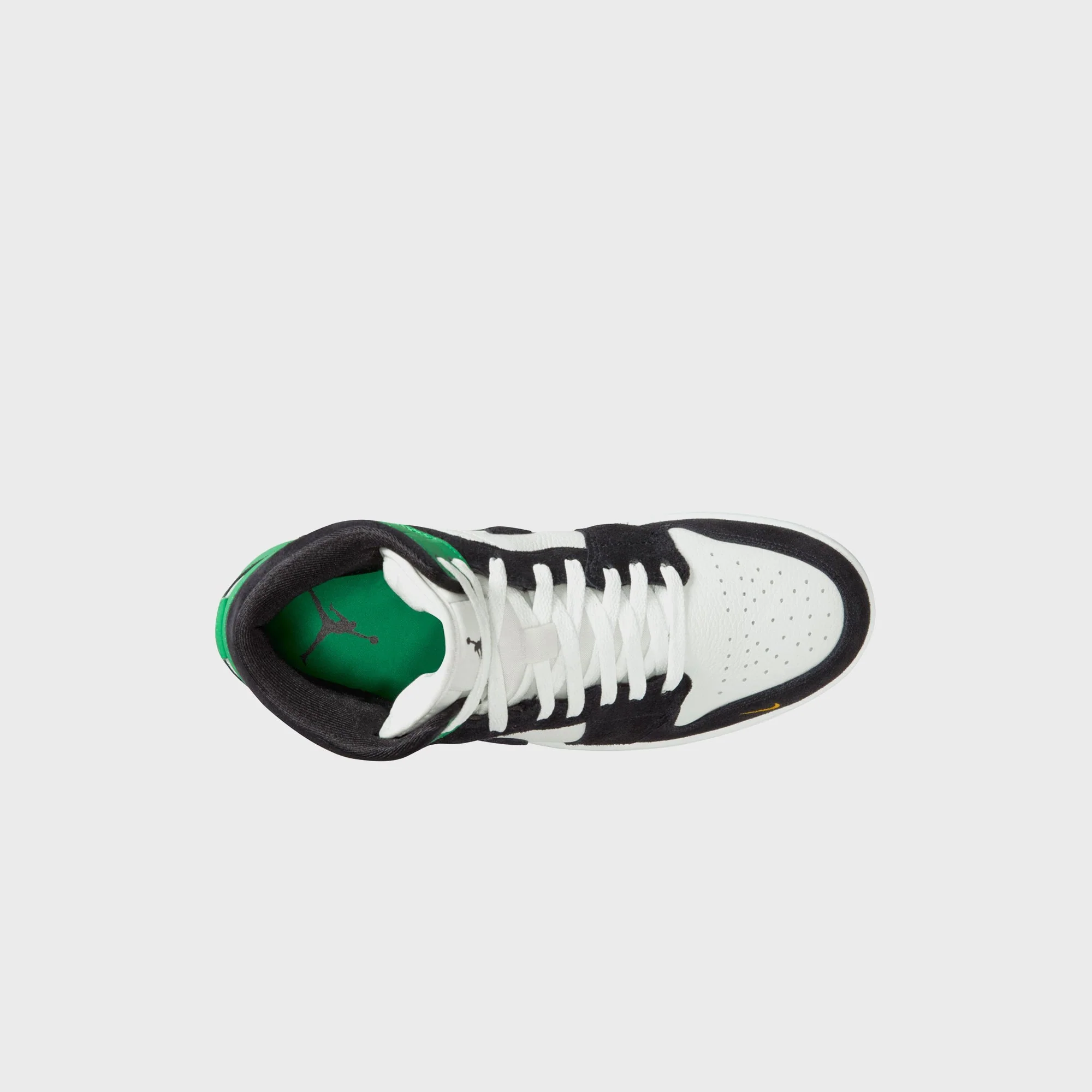 Jordan Air Jordan 1 Mid SE - Summit White / Lucky Green / University Gold / Black - Image 6