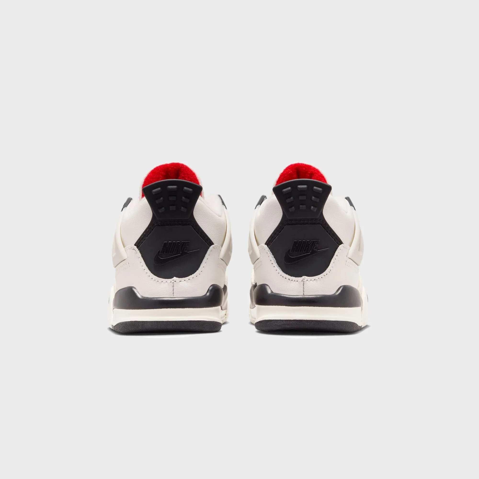 Nike TD Air Jordan 4 Retro OG - Sail / Black / University Red - Image 5