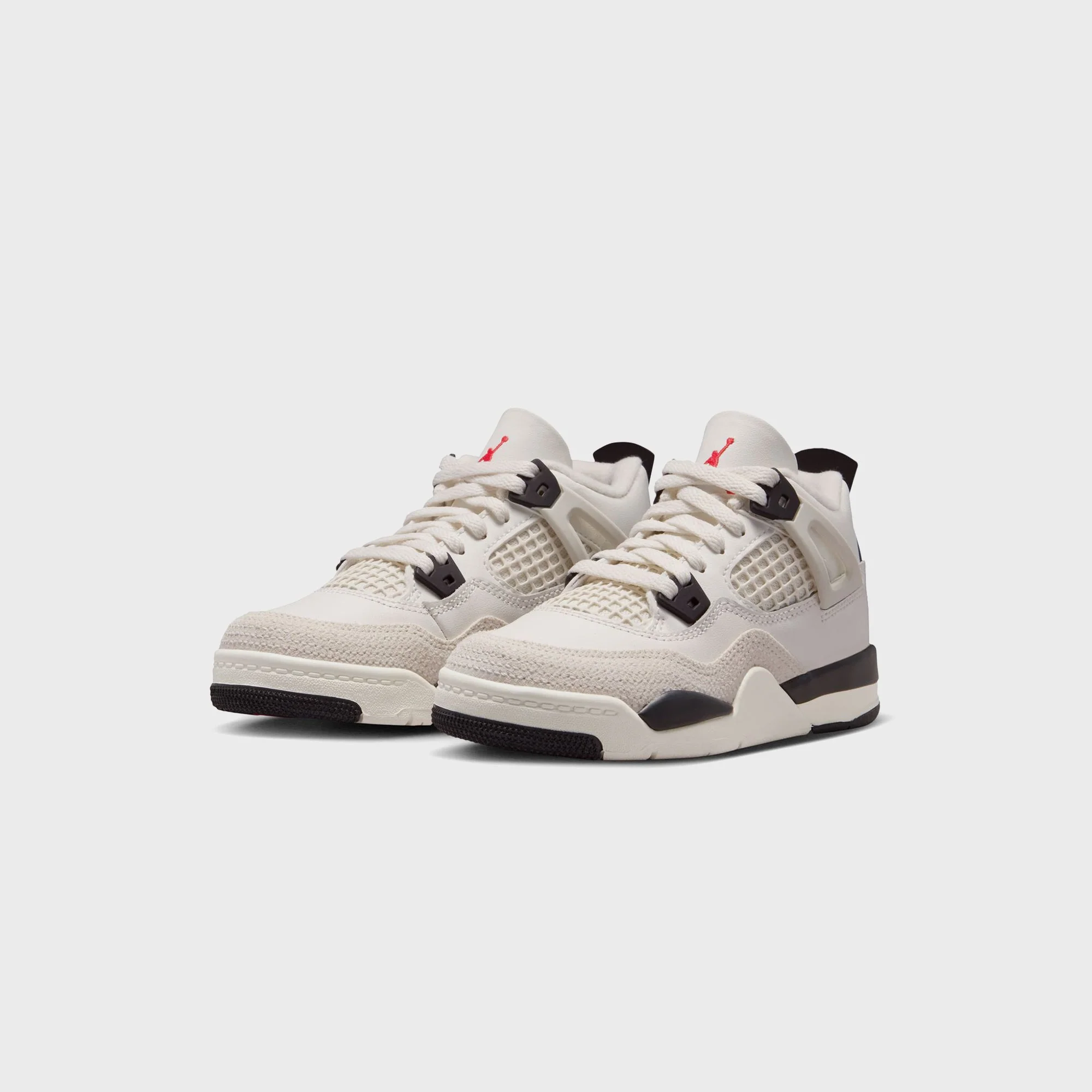 Nike PS Air Jordan 4 Retro OG - Sail / Black / University Red - Image 2