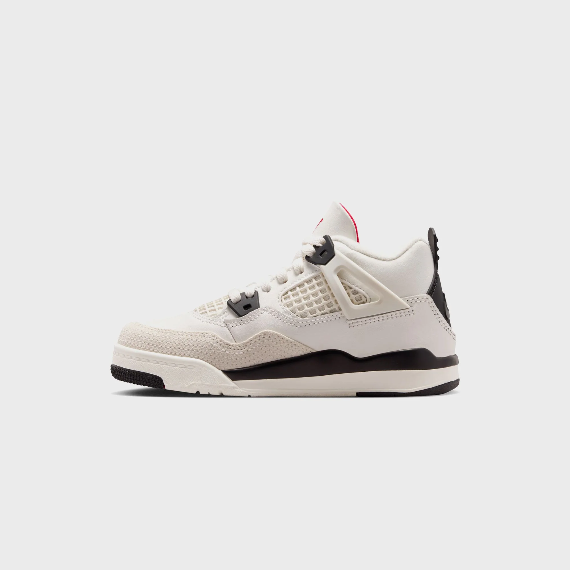 Nike PS Air Jordan 4 Retro OG - Sail / Black / University Red - Image 3