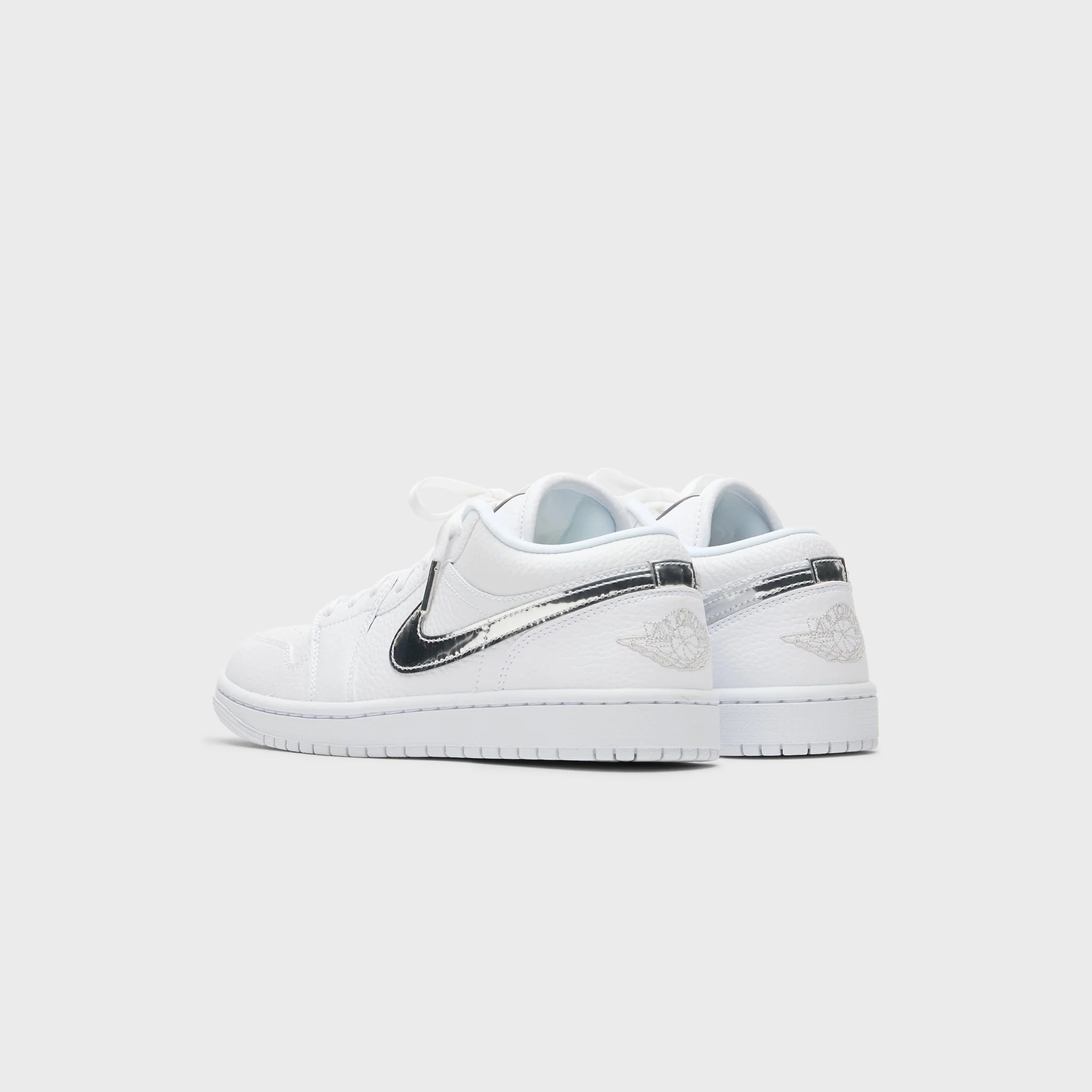 Jordan WMNS Air Jordan 1 Low SE - White / Metallic Silver - Image 11