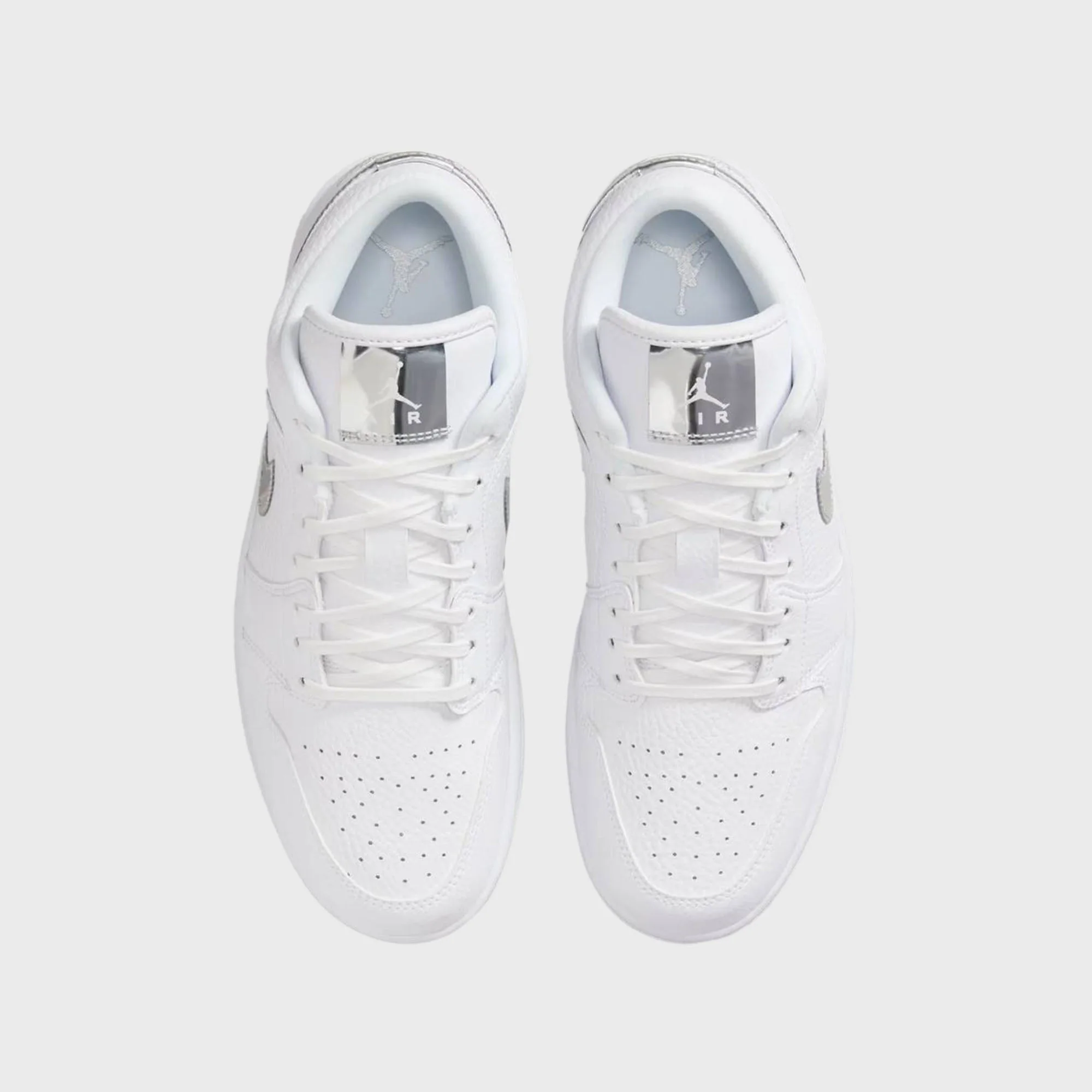 Jordan WMNS Air Jordan 1 Low SE - White / Metallic Silver - Image 3