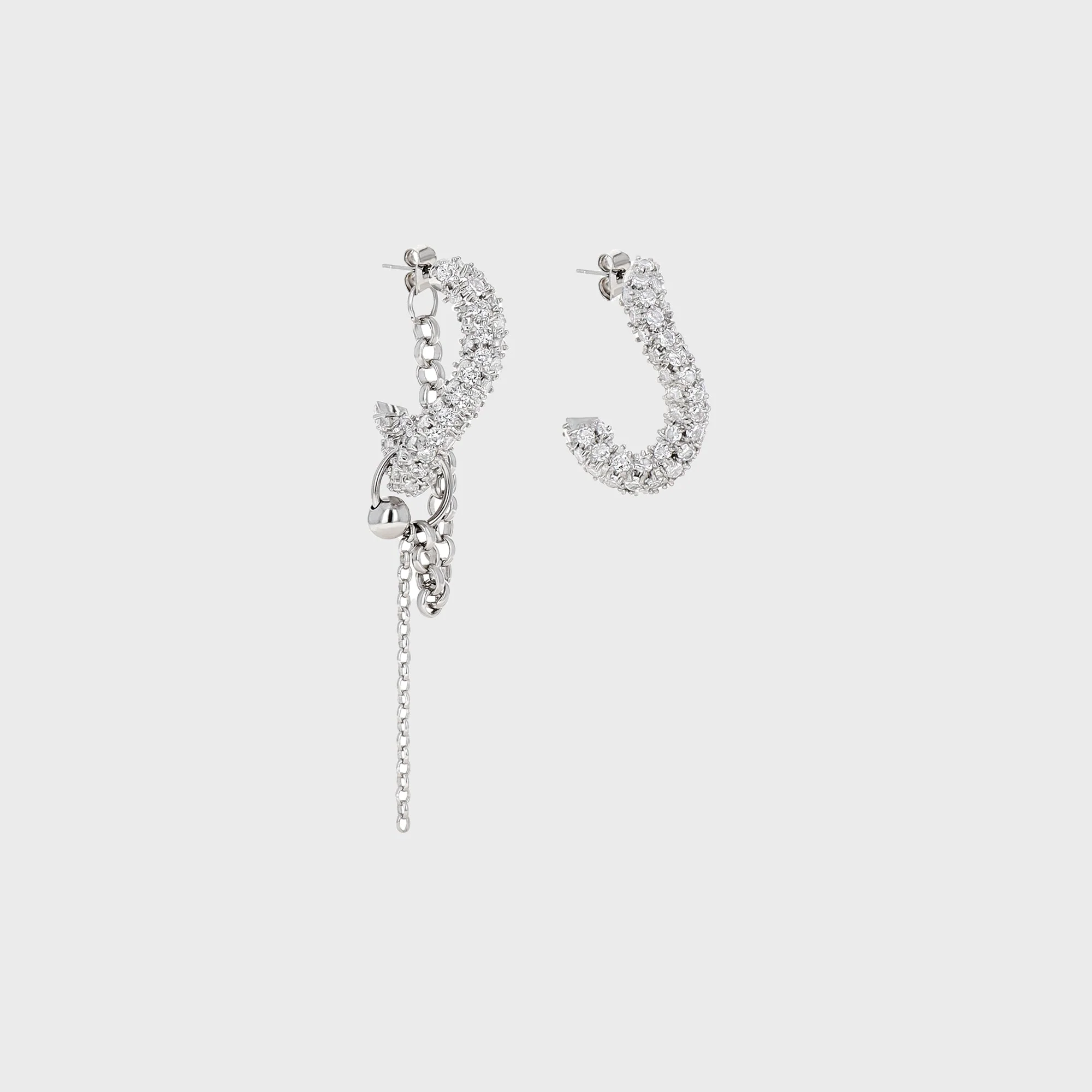 Justine Clenquet Lotta Earring - Palladium