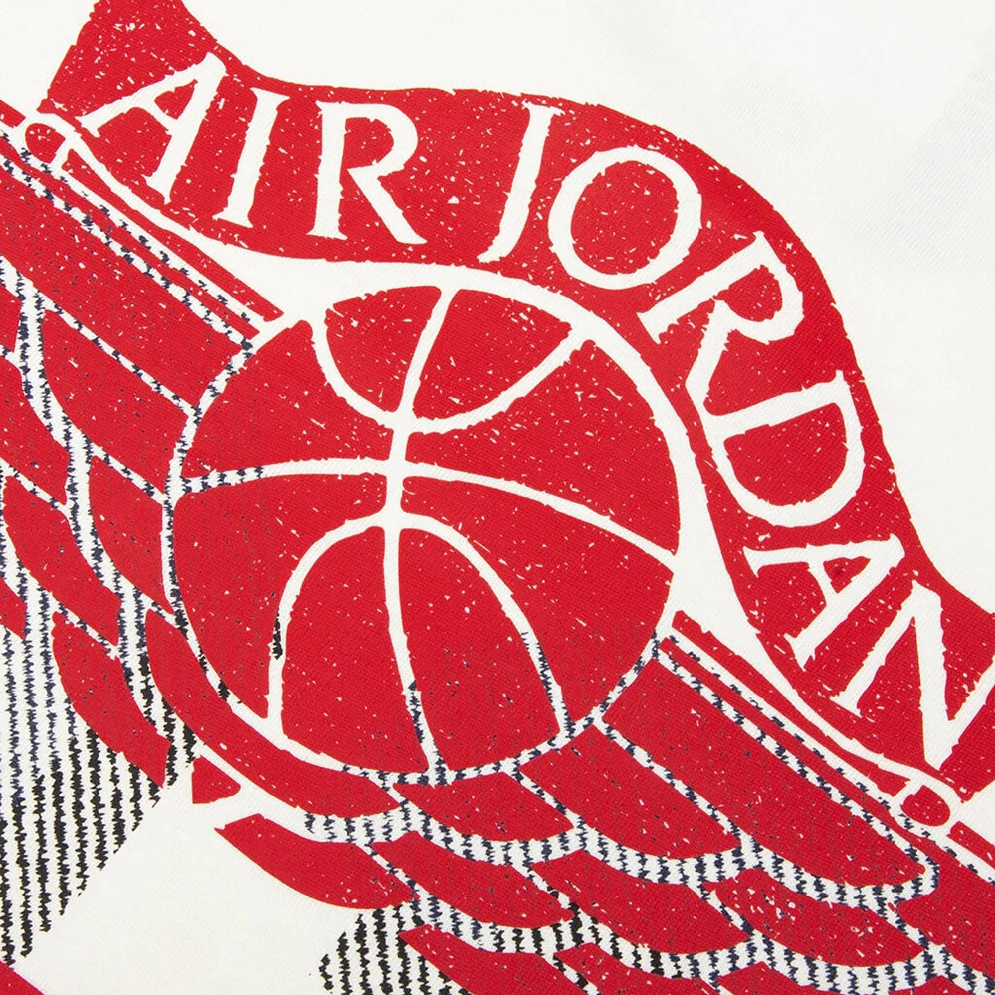 Jordan x Levi's Long Sleeve Tee - Pale Ivory / Black / University Red - Image 4
