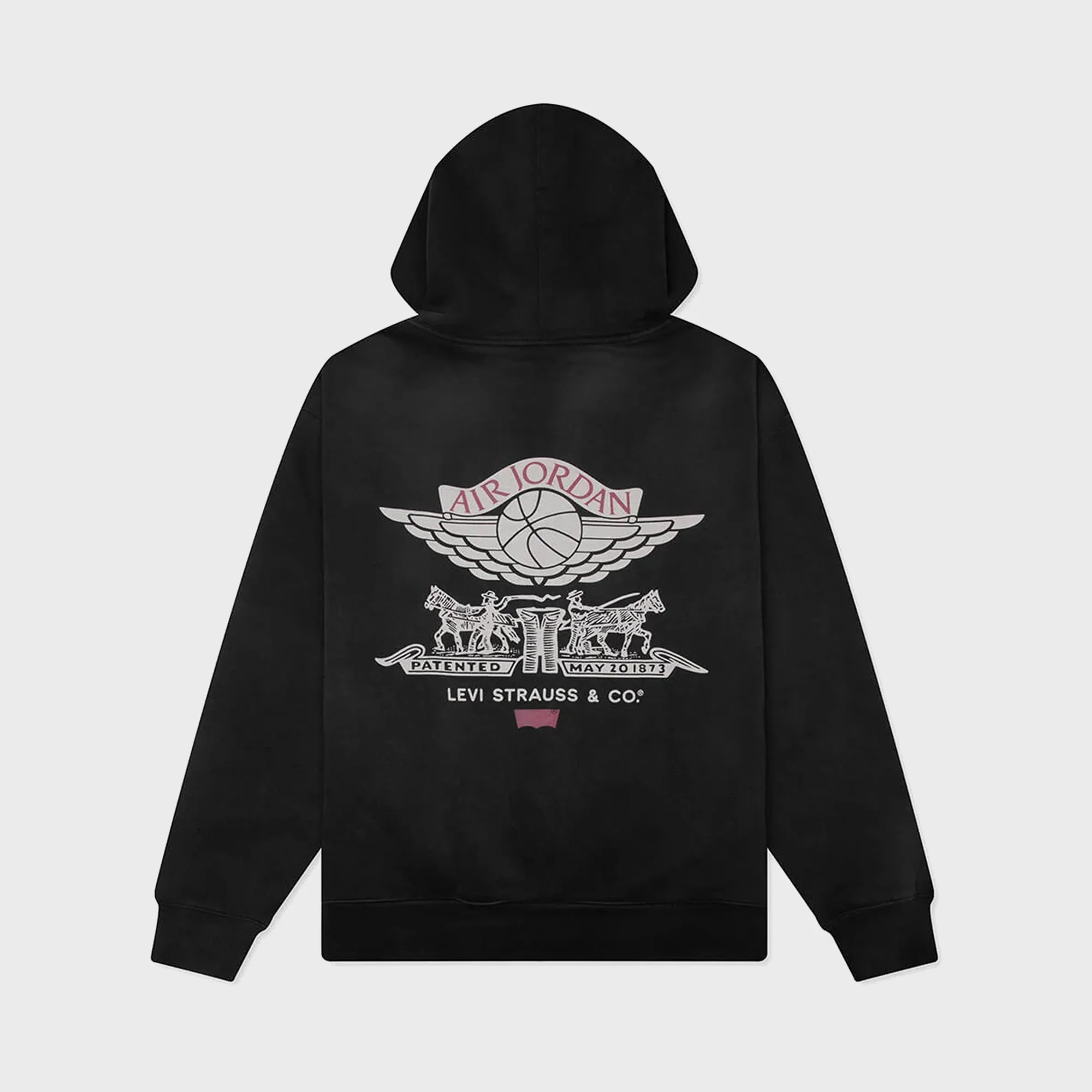 Jordan x Levi's Hoodie - Black / Pale Ivory / Gym Red - Image 2