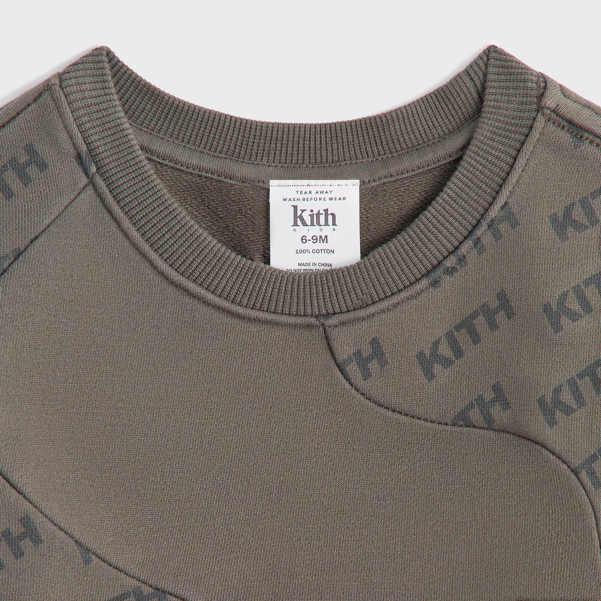 Kith Baby Blocked Monogram Nelson Sweatshirt - Fuel - Image 4