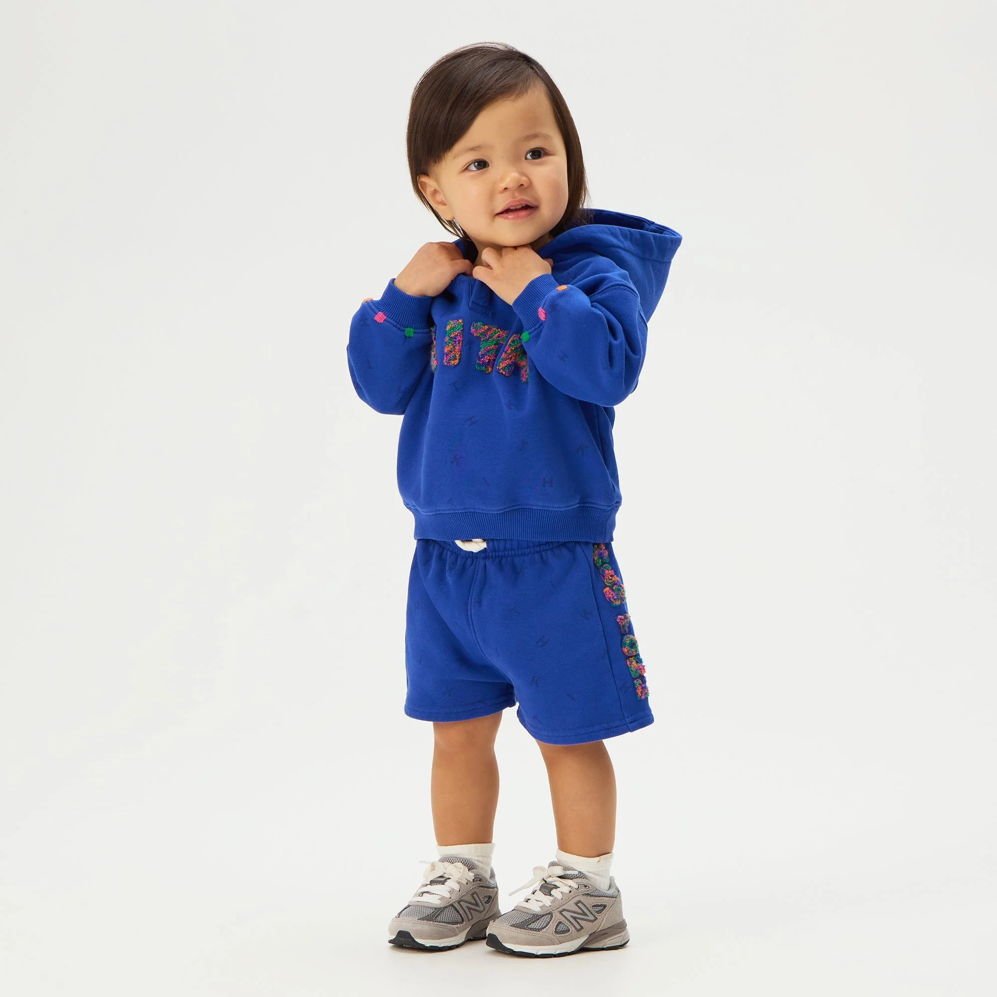 Kith Baby Monogram Chenille Nelson Hoodie - Cyclone - Image 2