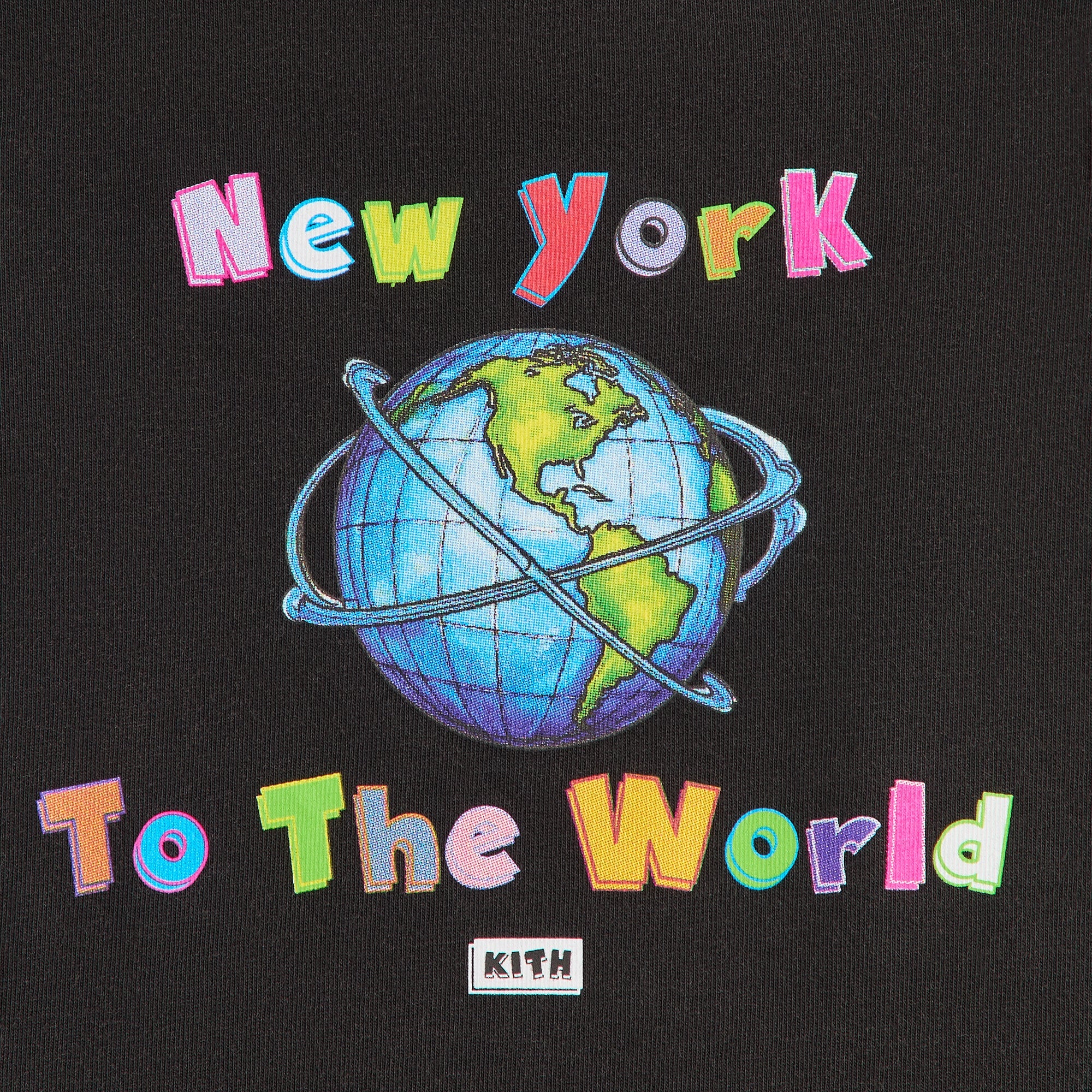 Kith Baby New York to the World Vintage Tee - Black - Image 4