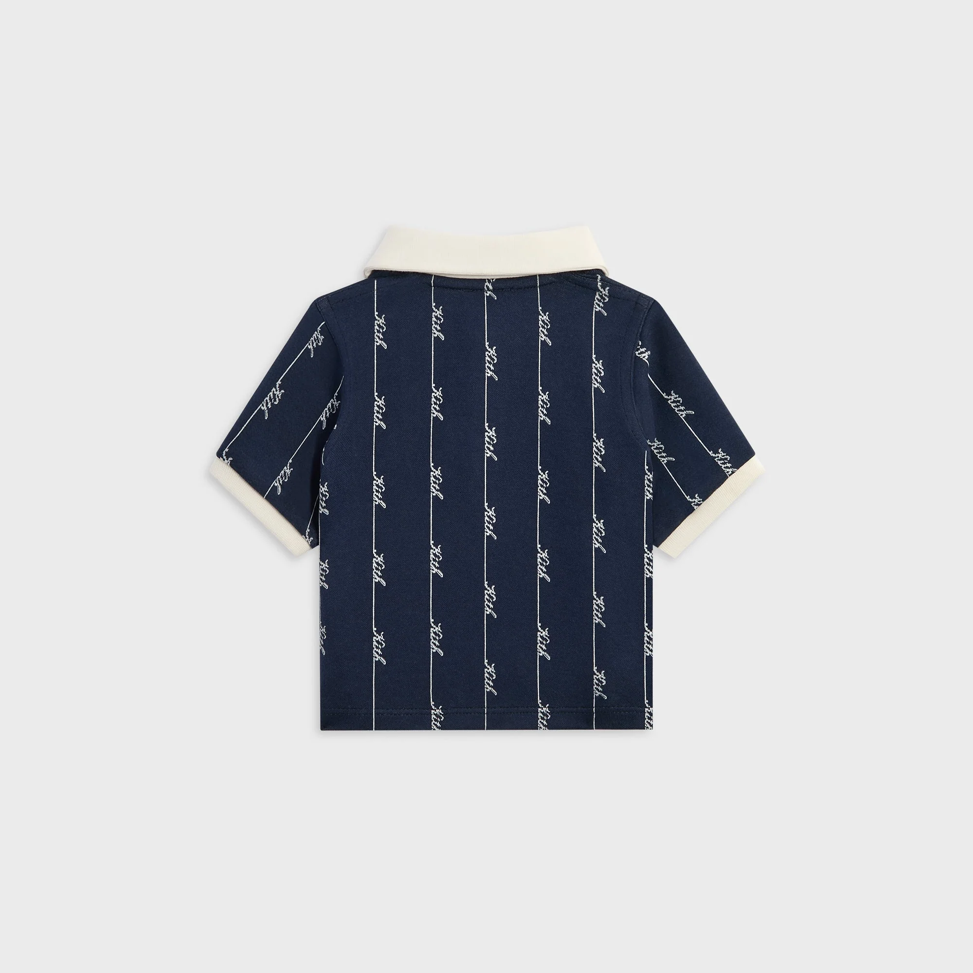 Kith Baby Script Knit Tilden Polo - Nocturnal - Image 3