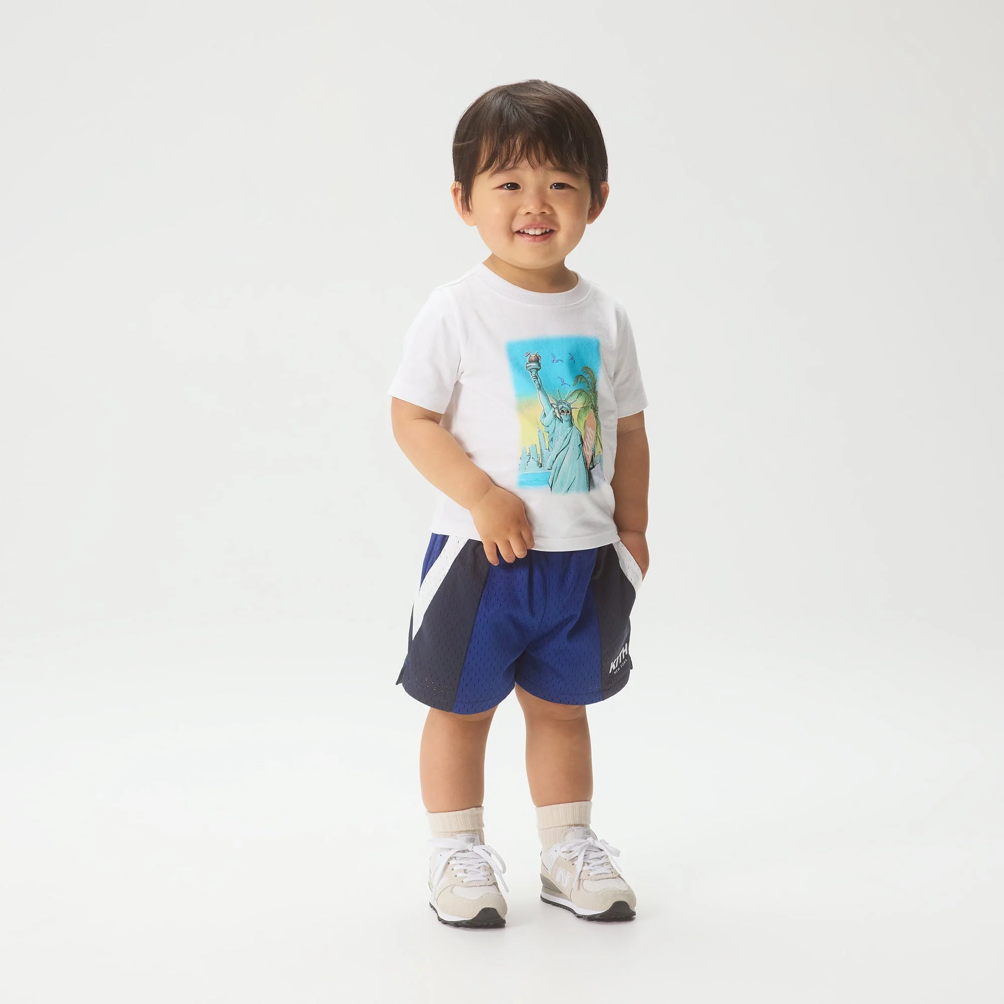 Kith Baby Lady Liberty Vintage Graphic Tee - White - Image 2