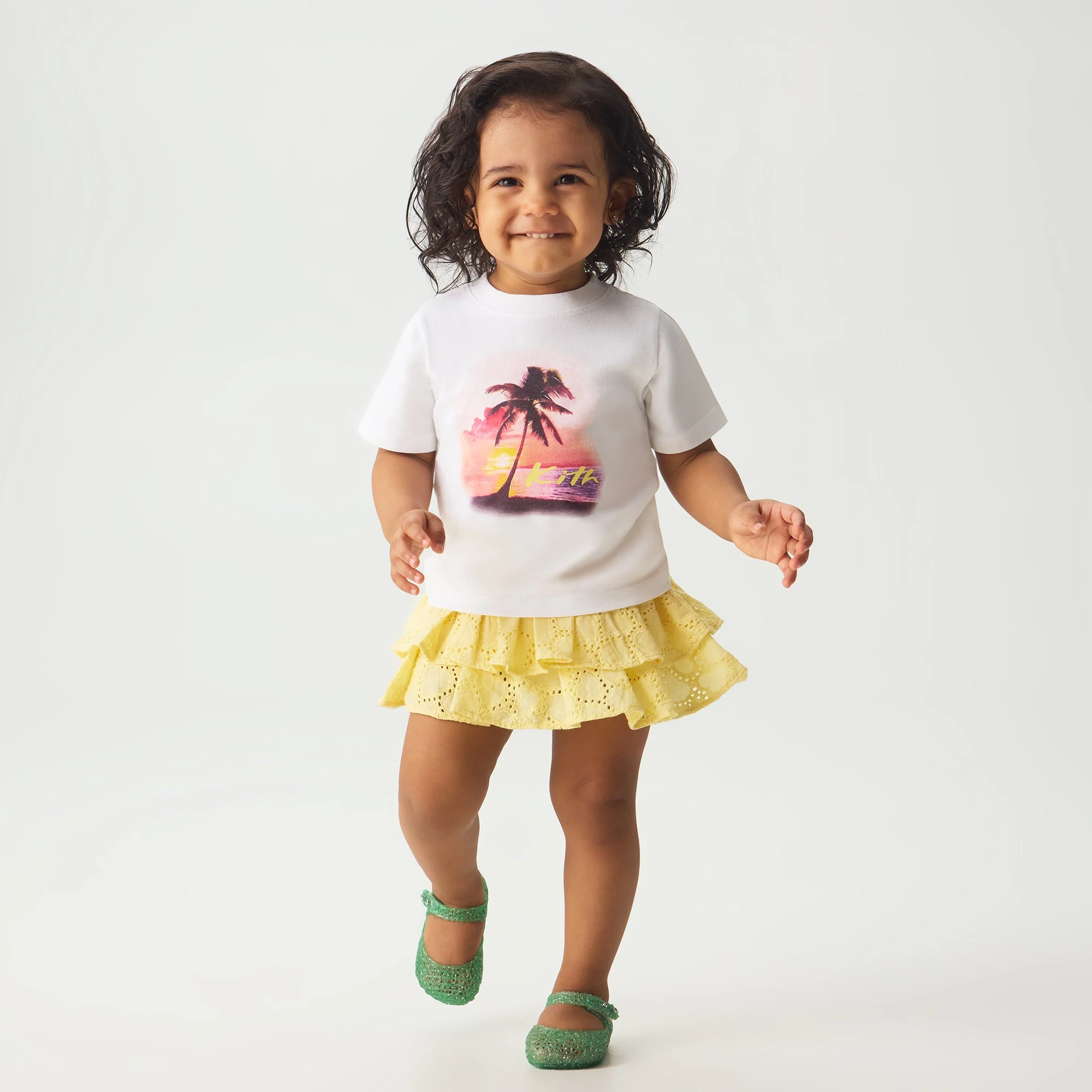 Kith Baby Sunset Palm Graphic Tee - White - Image 2