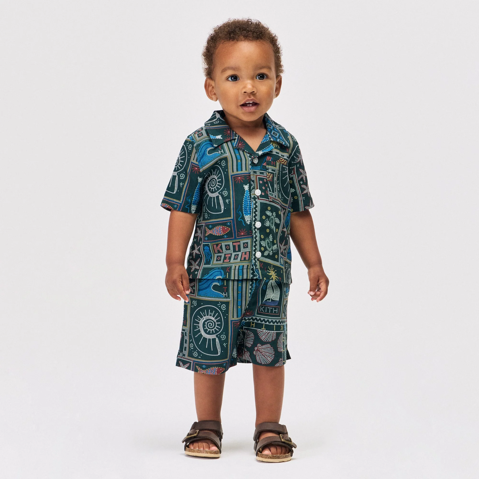 Kith Baby Beach Tile Thompson Camp Shirt - Stadium - Image 2