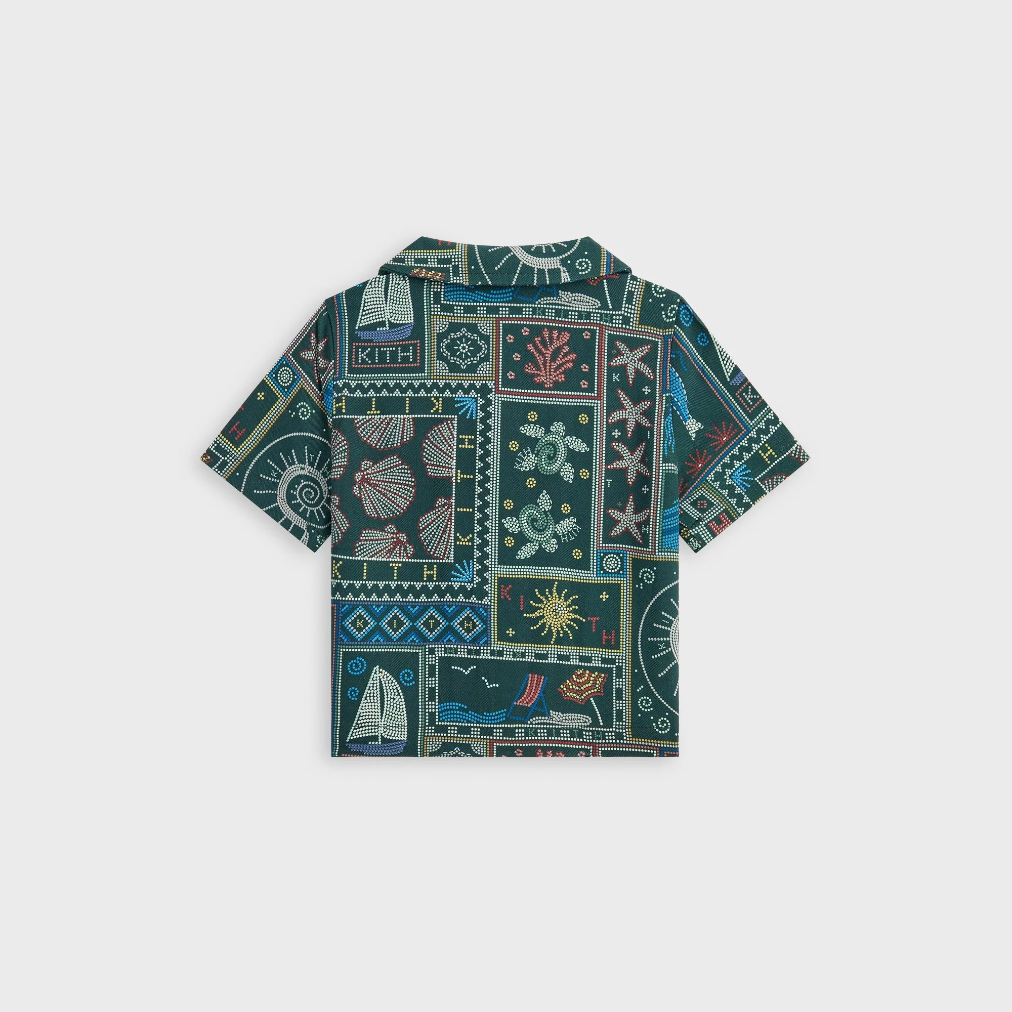 Kith Baby Beach Tile Thompson Camp Shirt - Stadium - PH - Image 3