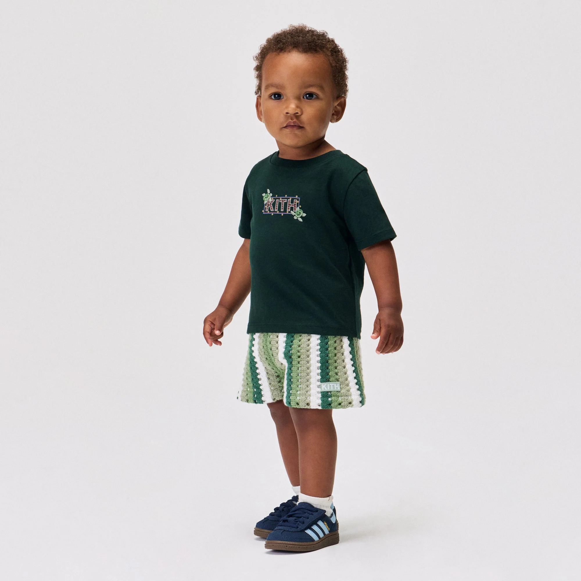 Kith Baby Beach Tile Classic Logo Graphic Tee - Stadium - Image 2