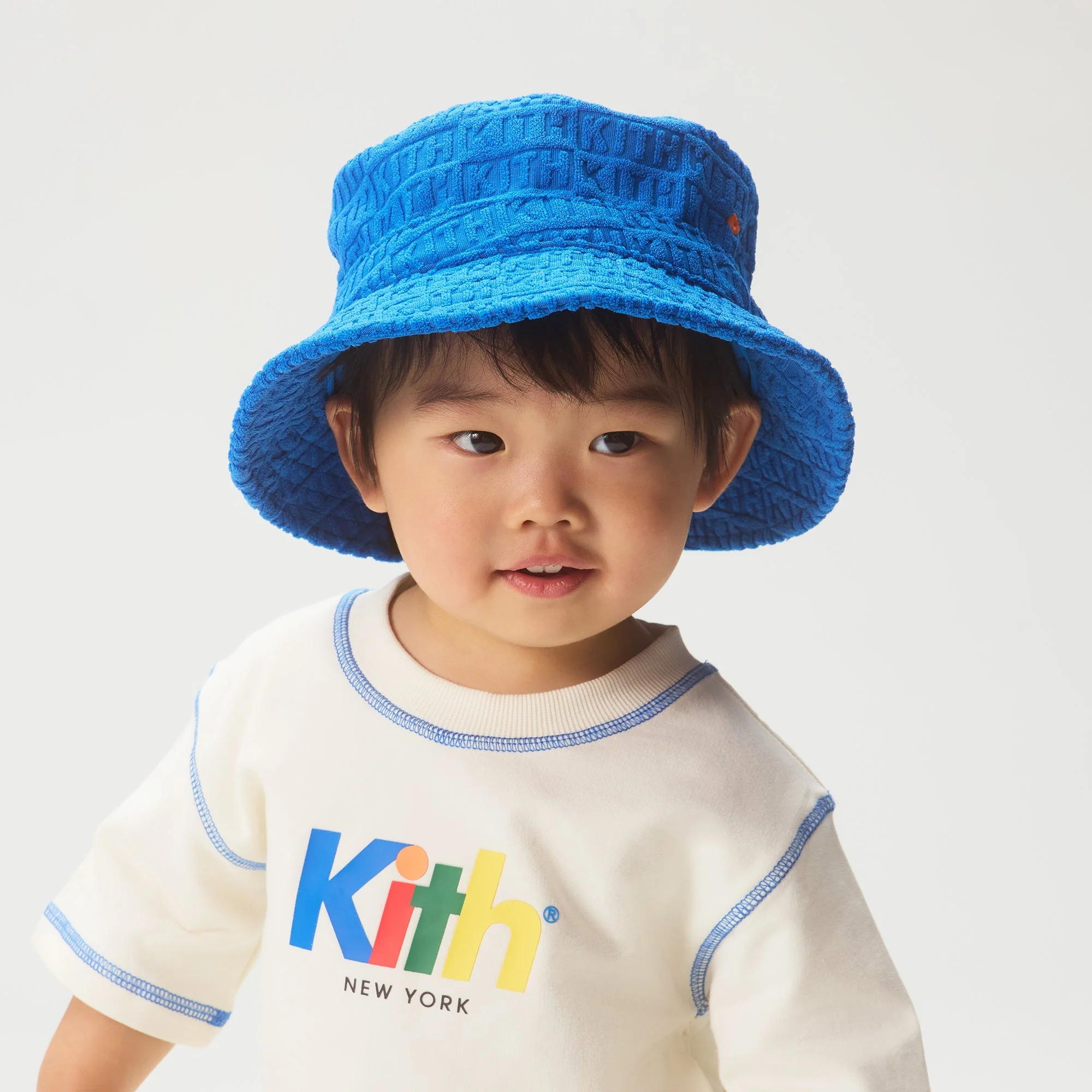 Kith Baby Monogram Towel Terry Bucket Hat - Greek - Image 2